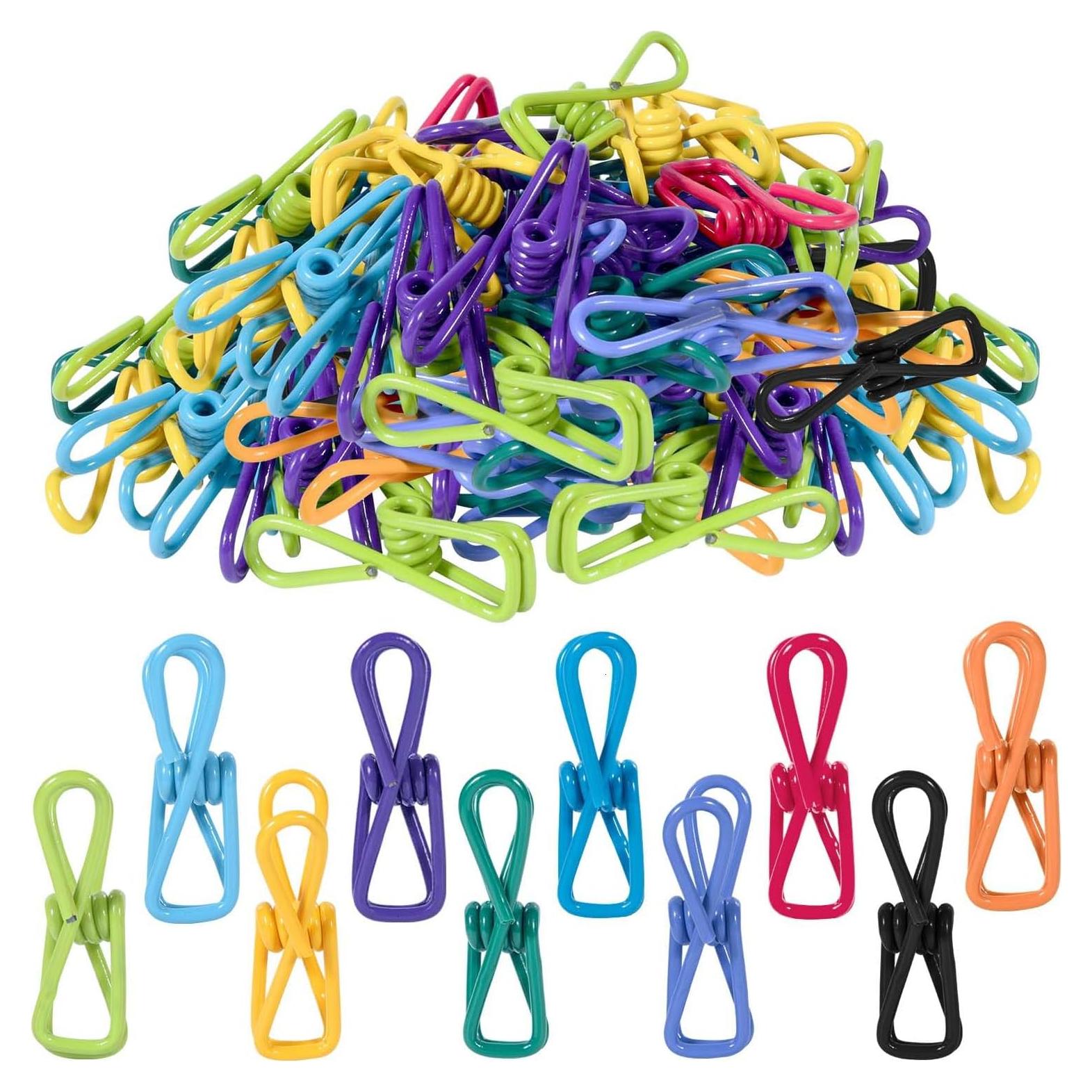 50 Clips de Colores Aleatorios SenseYo para Comida y Manualidades