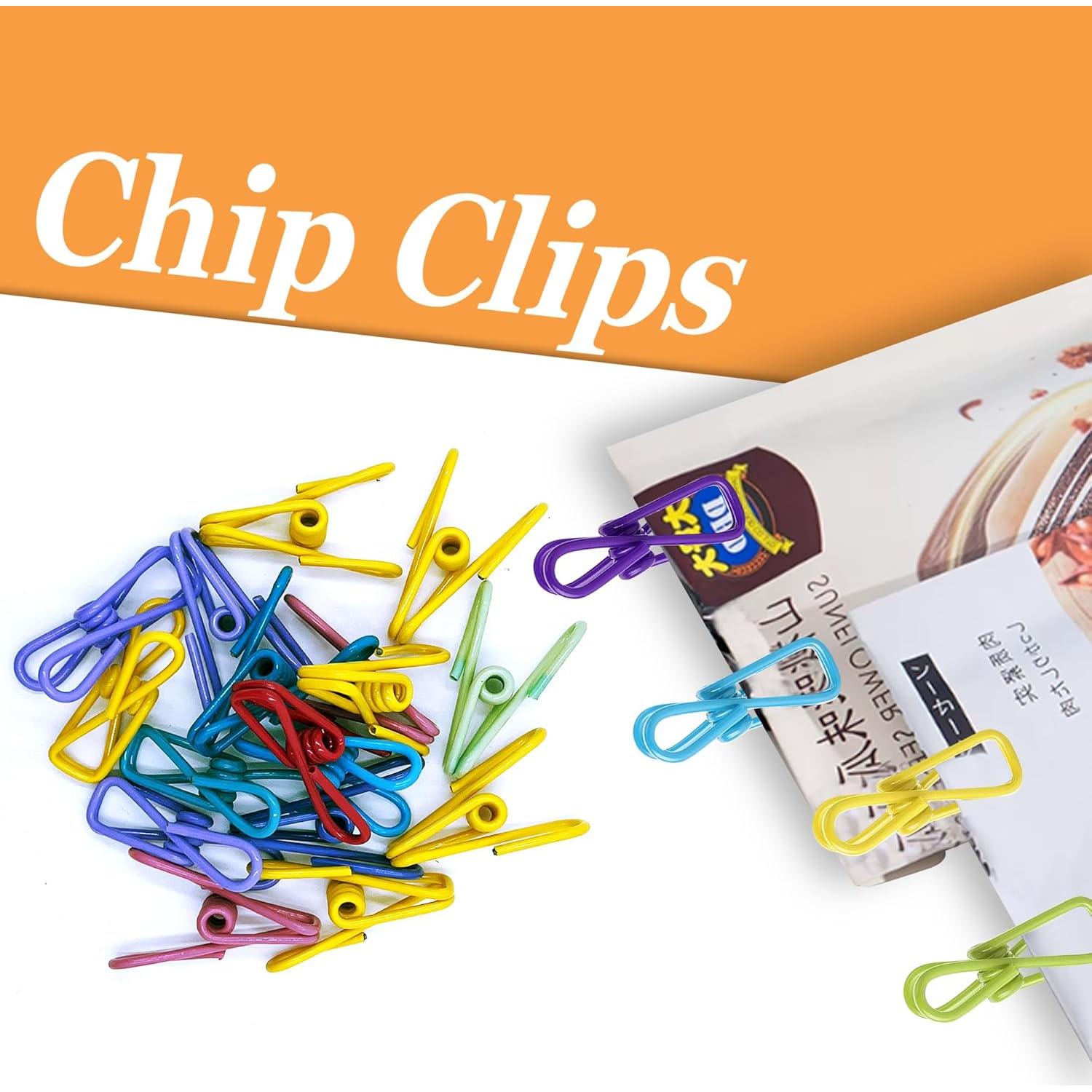 45 Clips de Metal Multicolores 5 cm Windran Impermeables