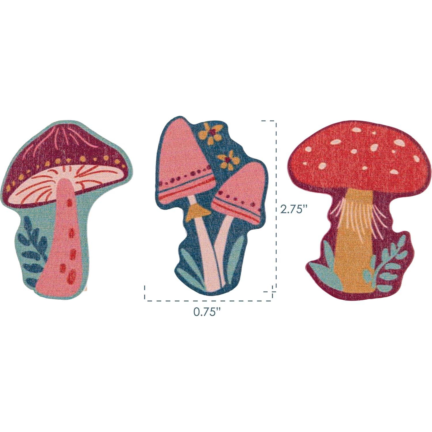 Clips Magnéticos para Bolsas Karma - 3 Piezas Madera Hongo