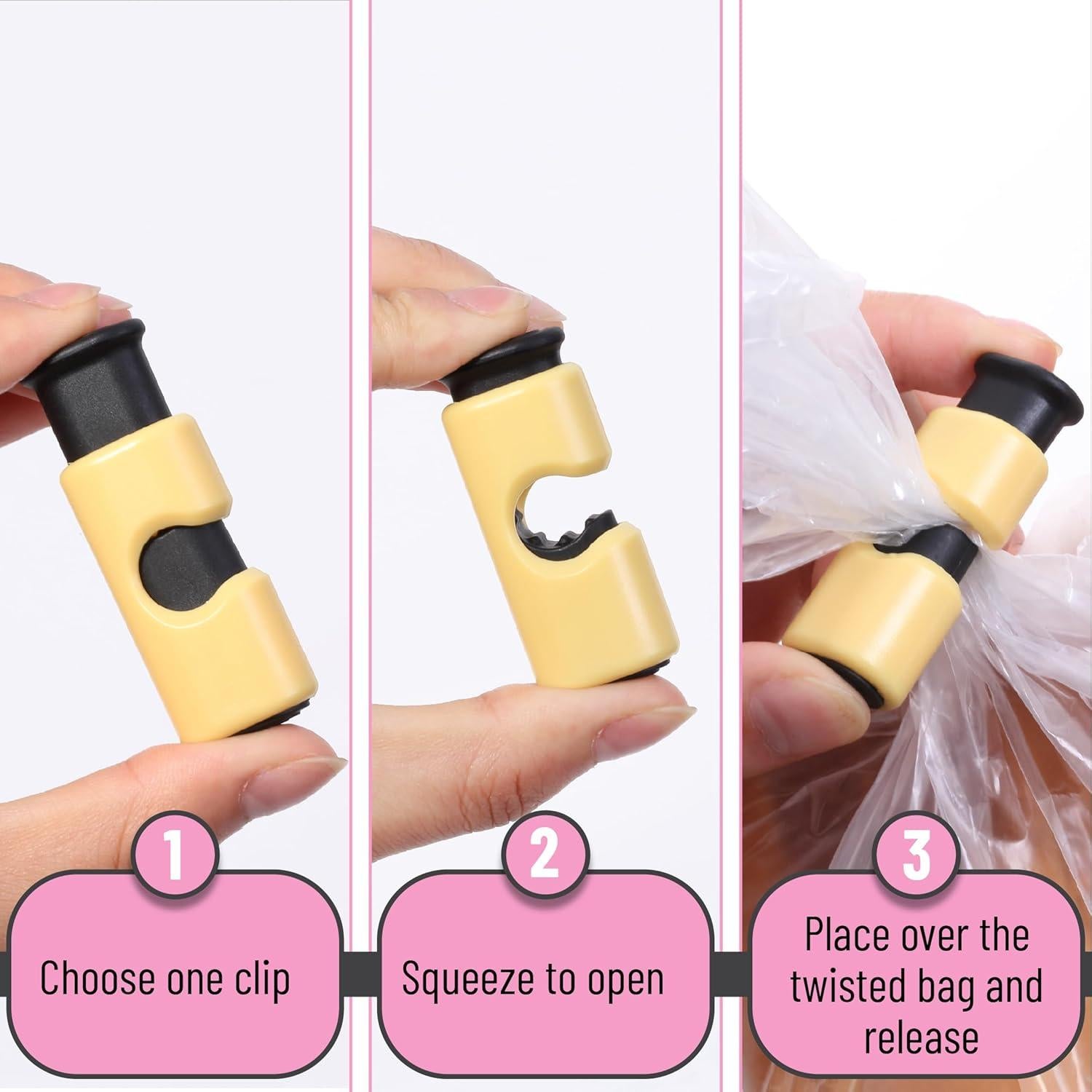 Clips para bolsas de pan Mr. Pen, set de 10, plástico