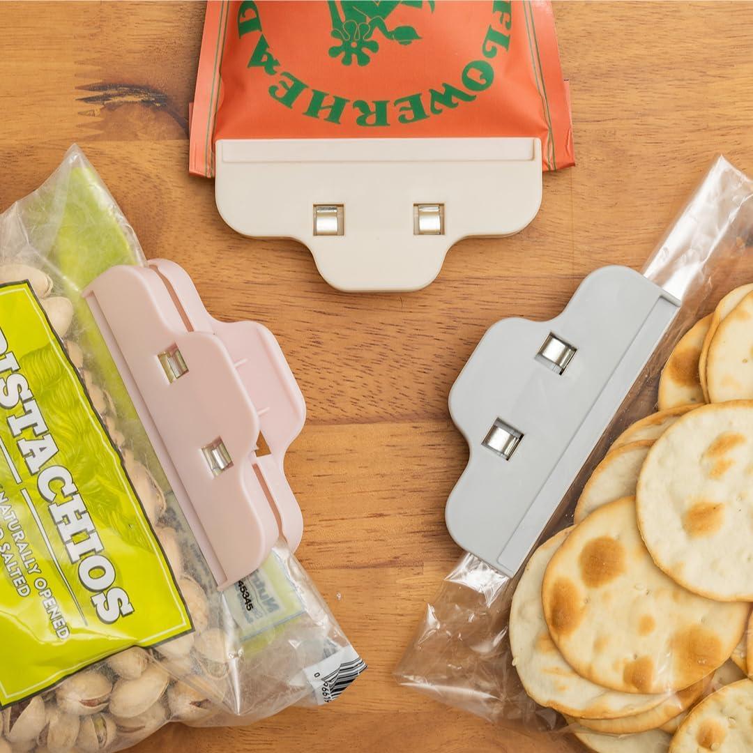 Paquete de 6 Clips Reutilizables para Sellar Bolsas de Snacks - ANGORA BRANDS