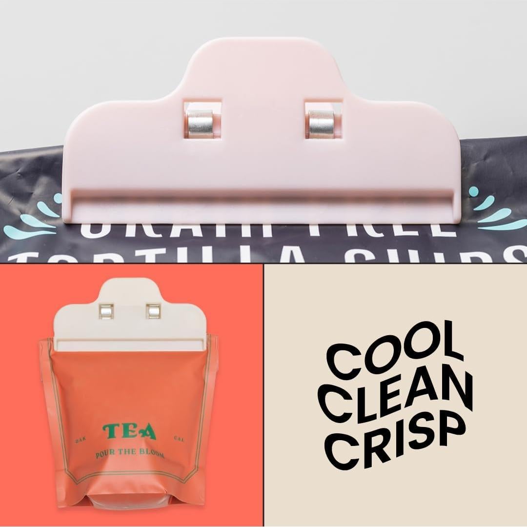 Paquete de 6 Clips Reutilizables para Sellar Bolsas de Snacks - ANGORA BRANDS