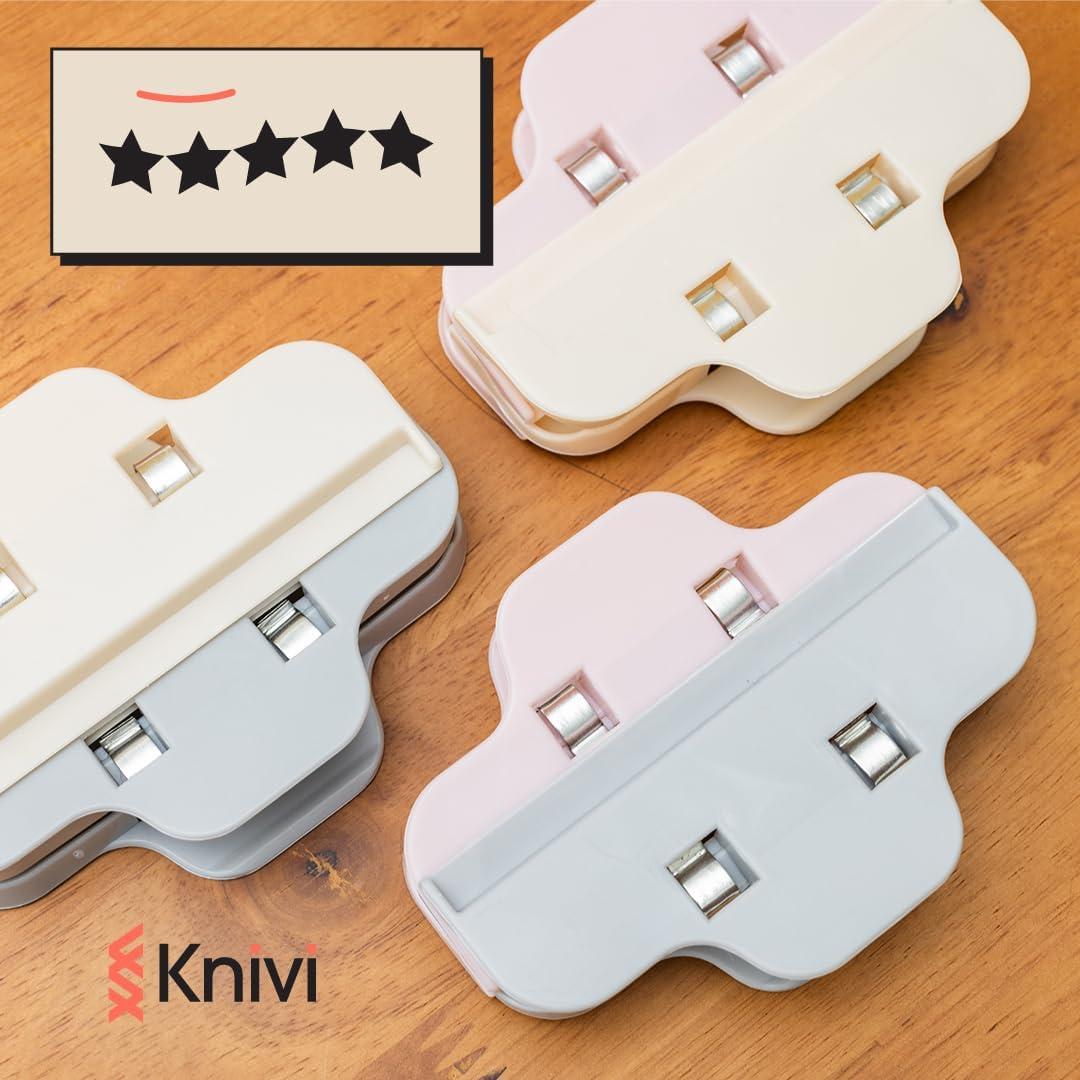 Paquete de 6 Clips Reutilizables para Sellar Bolsas de Snacks - ANGORA BRANDS