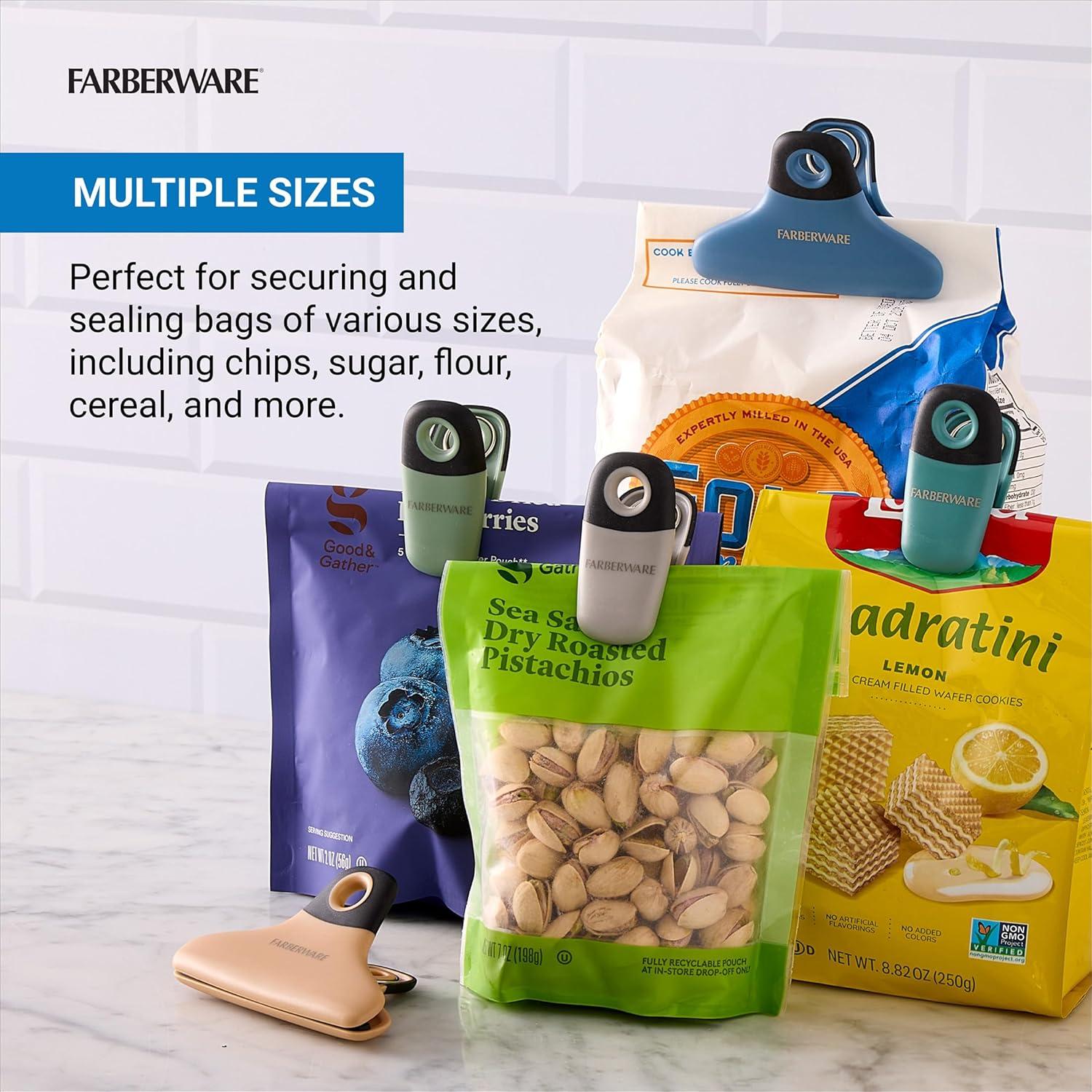 Set de 5 Clips de Bolsa Farberware Profesional Variados