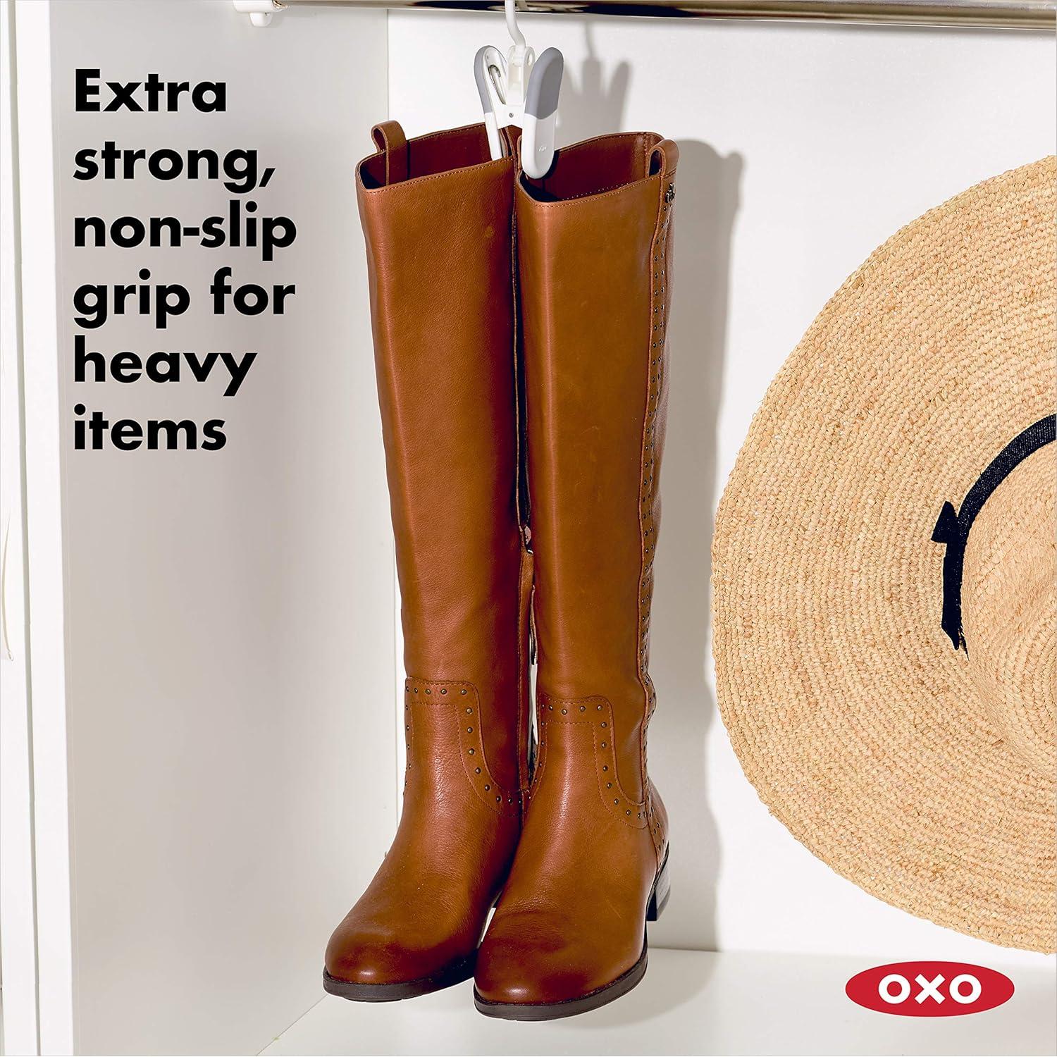 OXO Good Grips Juego de 3 Clips Colgantes Blancos 12cm