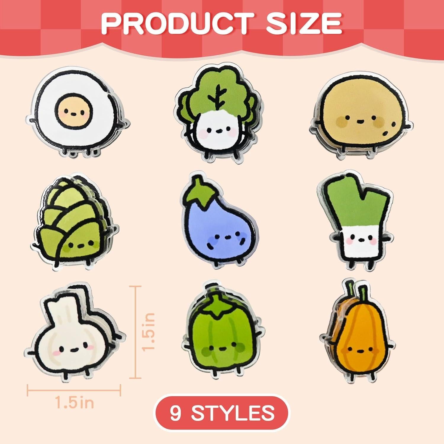 Juego de 9 Clips Divertidos BieFuDan para Bolsas de Comida