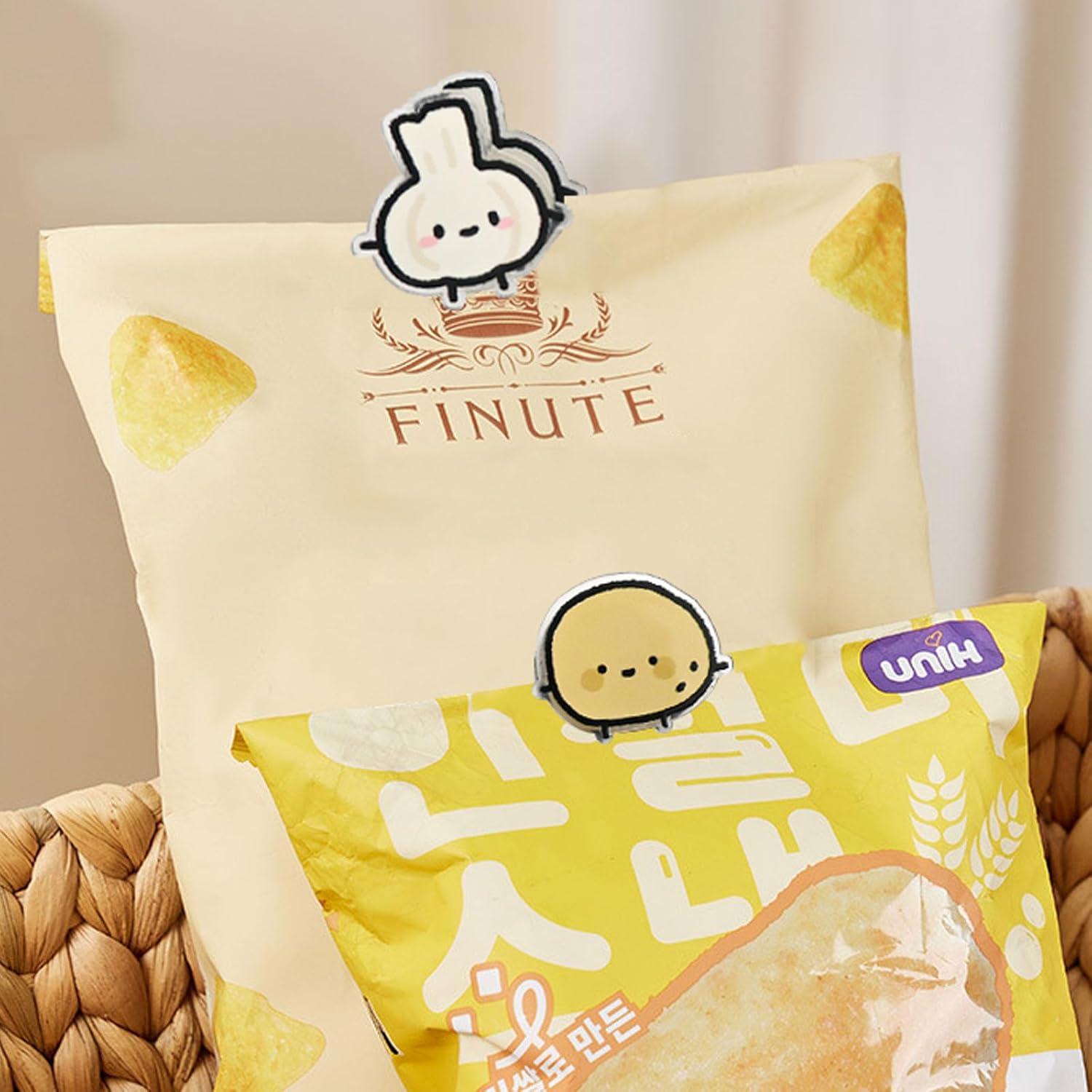 Juego de 9 Clips Divertidos BieFuDan para Bolsas de Comida