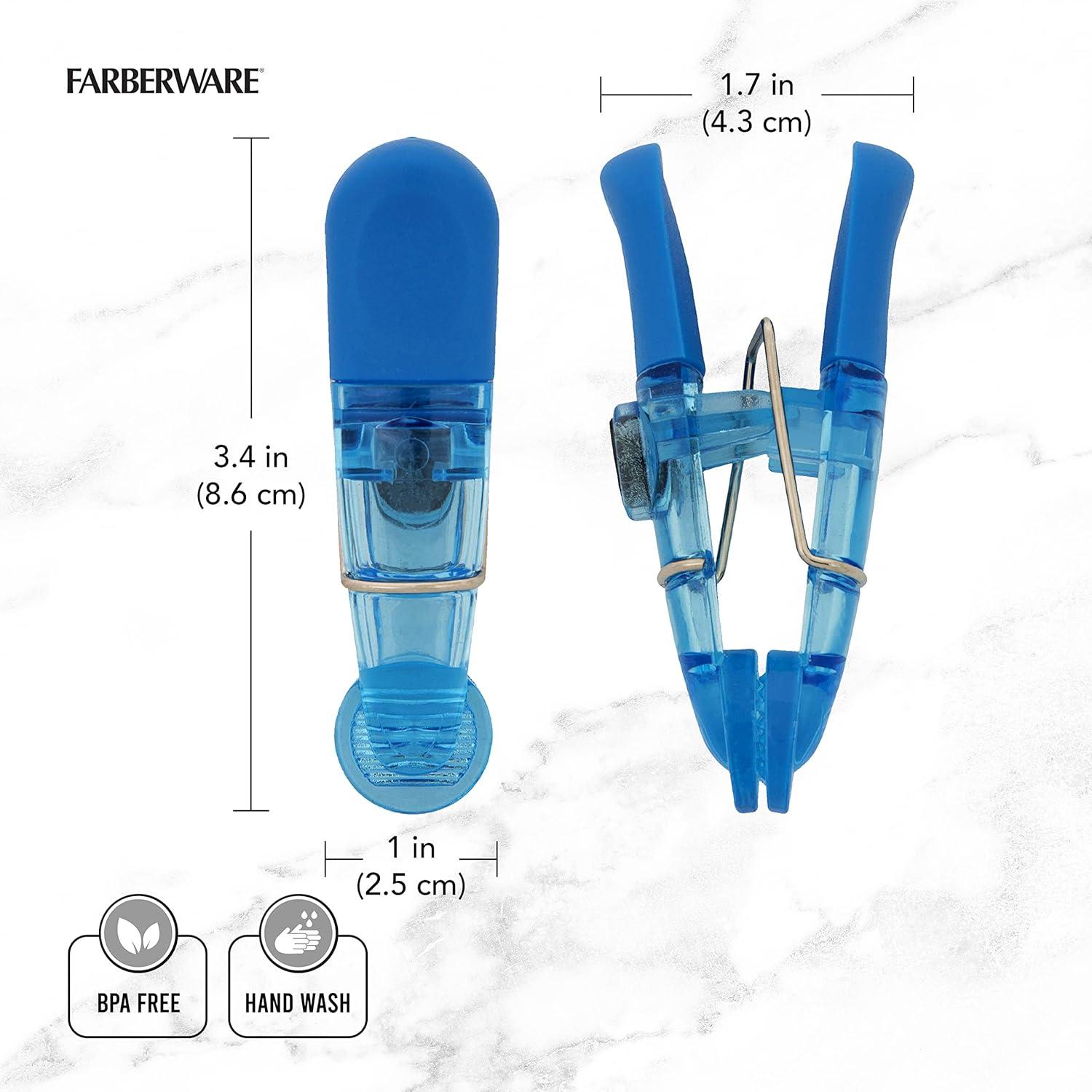 Juego de 15 Clips Magnéticos Farberware para Bolsas