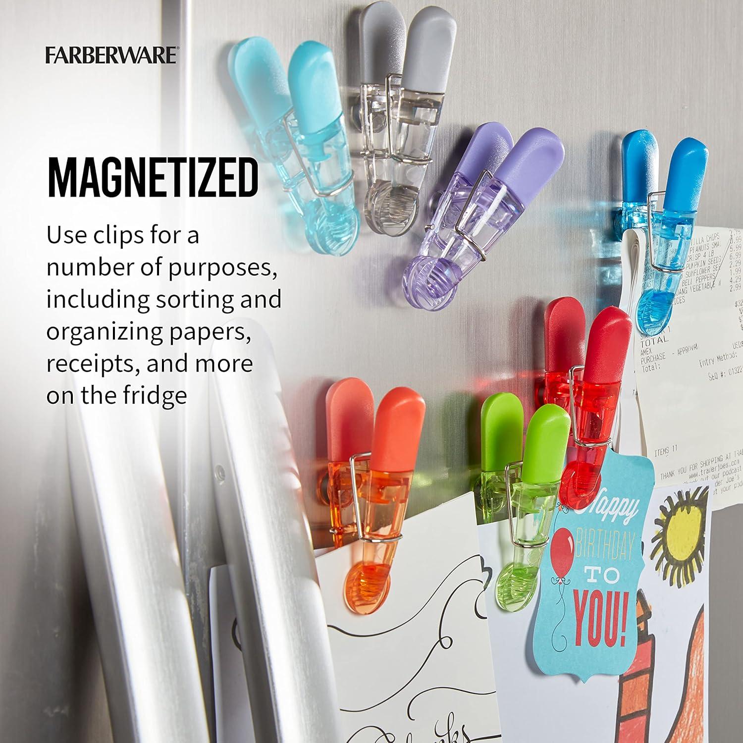 Juego de 15 Clips Magnéticos Farberware para Bolsas