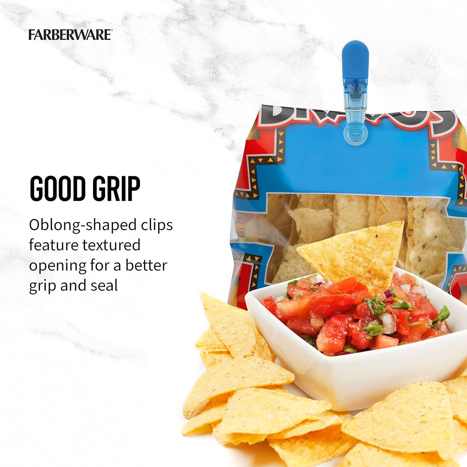 Juego de 15 Clips Magnéticos Farberware para Bolsas