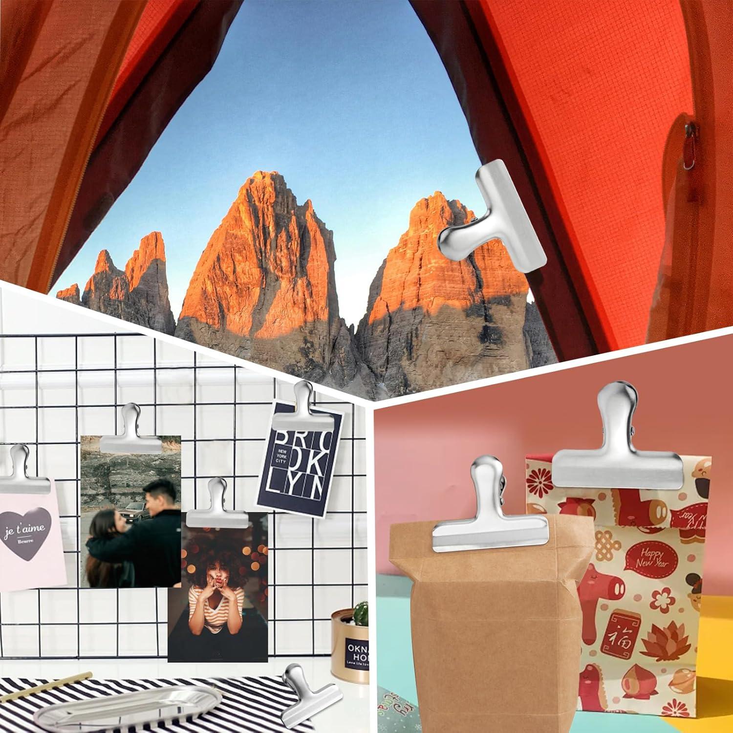 Paquete de 6 Clips de Bolsa eispap 7,62 cm Acero Inoxidable