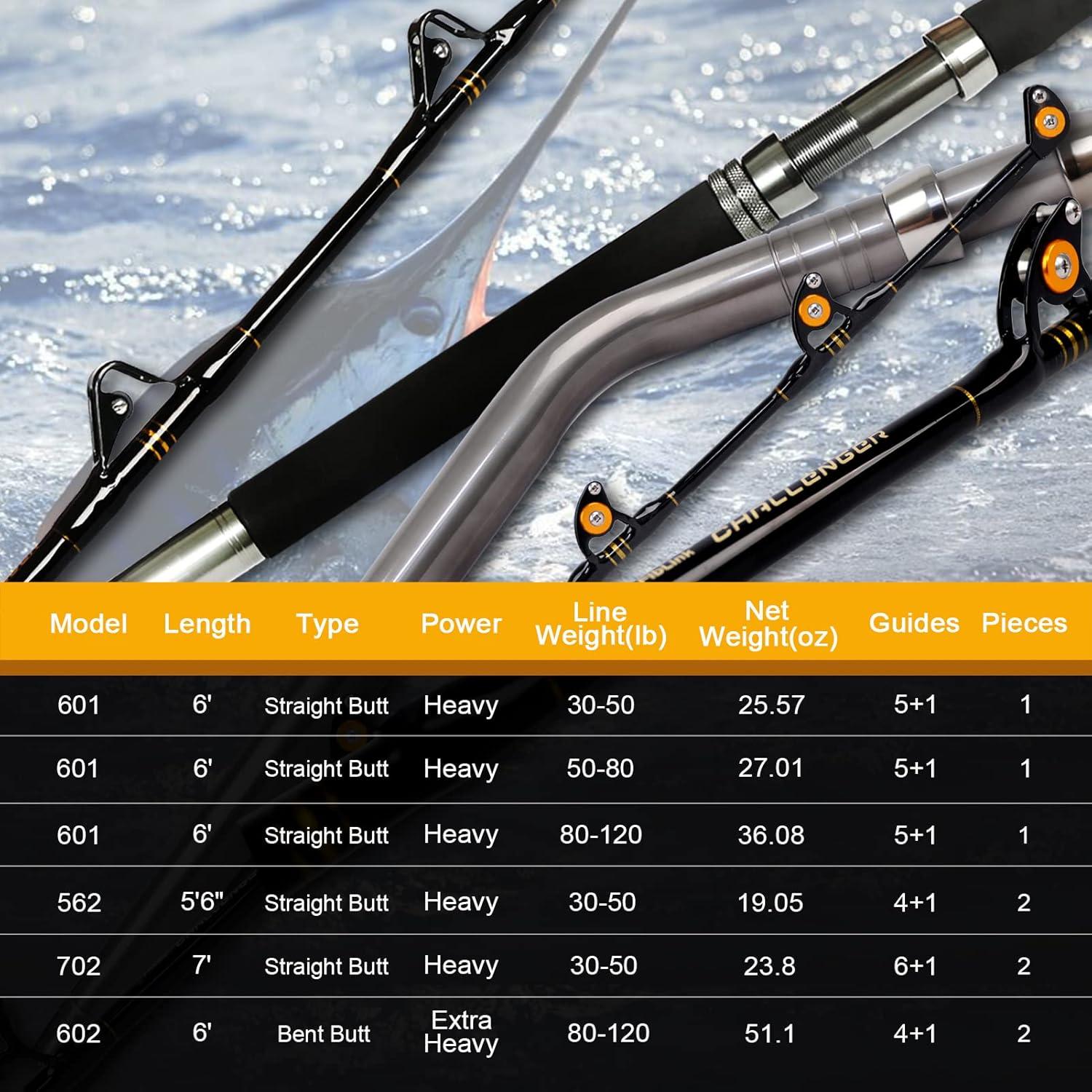 Vara de Pesca Fiblink 7 Pies 30-50lb Offshore Agua Salada