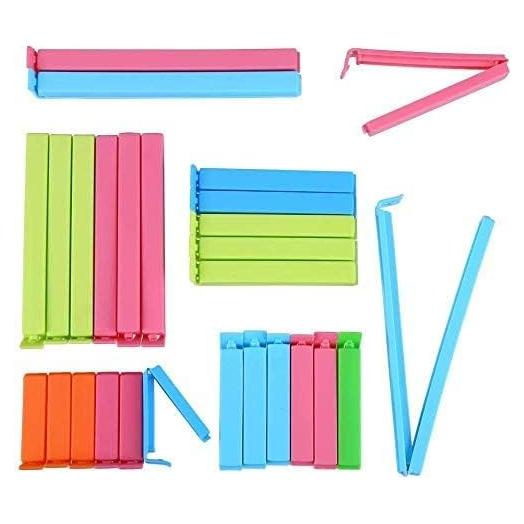 Clips de Sellado de Plástico SULOLI 27 PCS Tamaños Variados