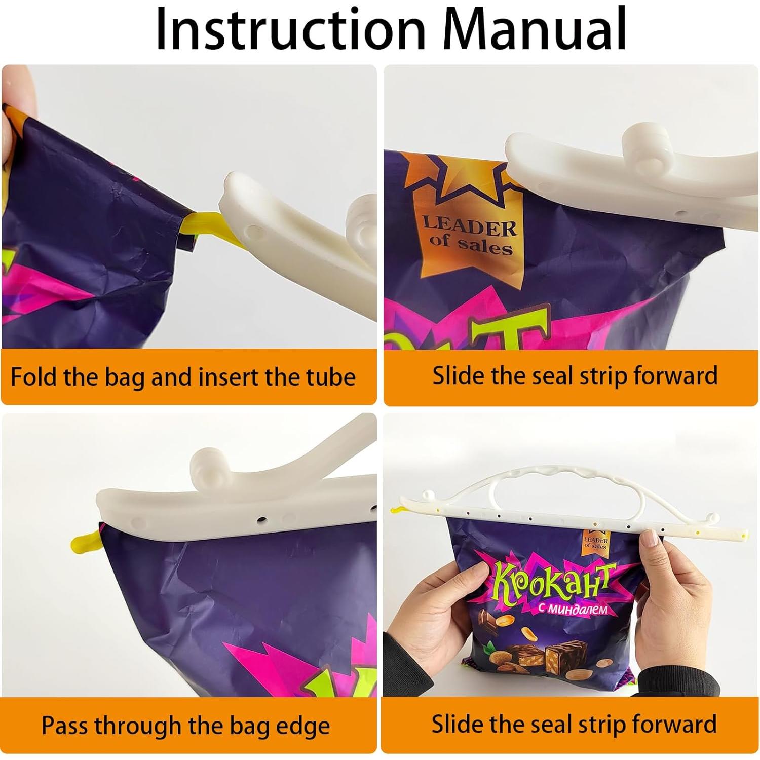 Juego de 6 Clips de Comida Reutilizables Pengchengwanli