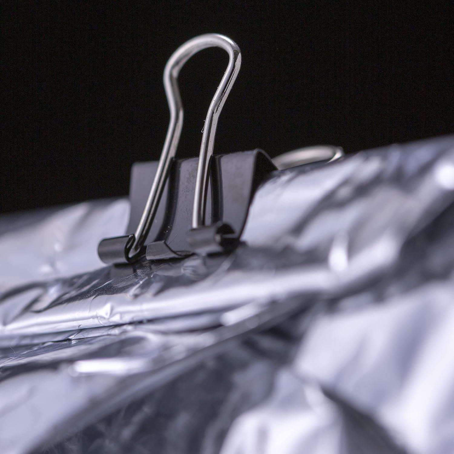 Clips de Binder Mini Officemate Negro 144 Piezas