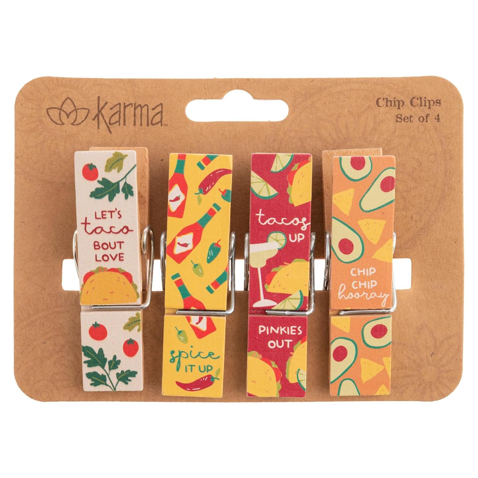 Clips para Bolsas de Alimentos Karma - Talla Única - Taco