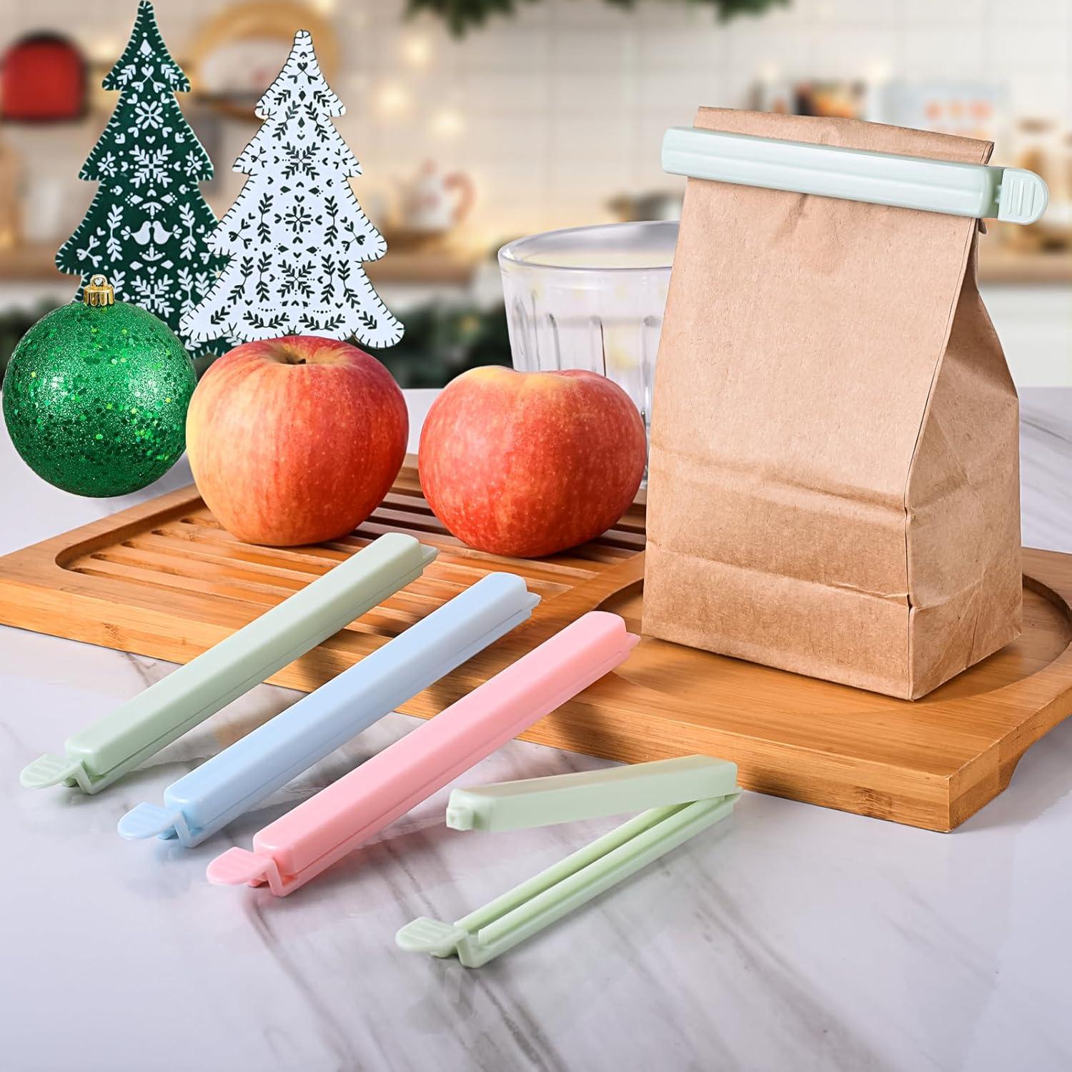 30 Clips de Almacenamiento YOGEERNIC Reutilizables 15.24cm 12.19cm