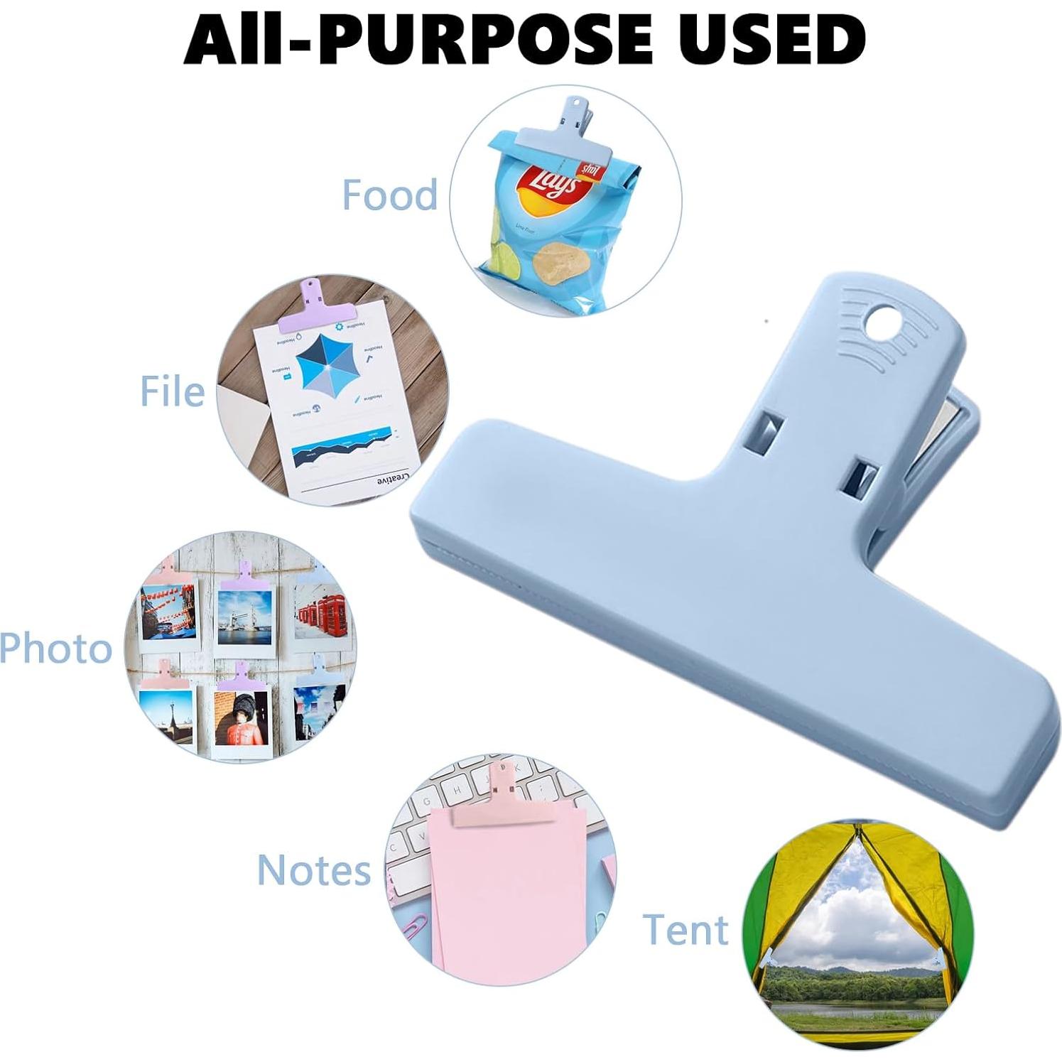 Paquete de 12 Clips para Alimentos Teackbd Colores Macaron