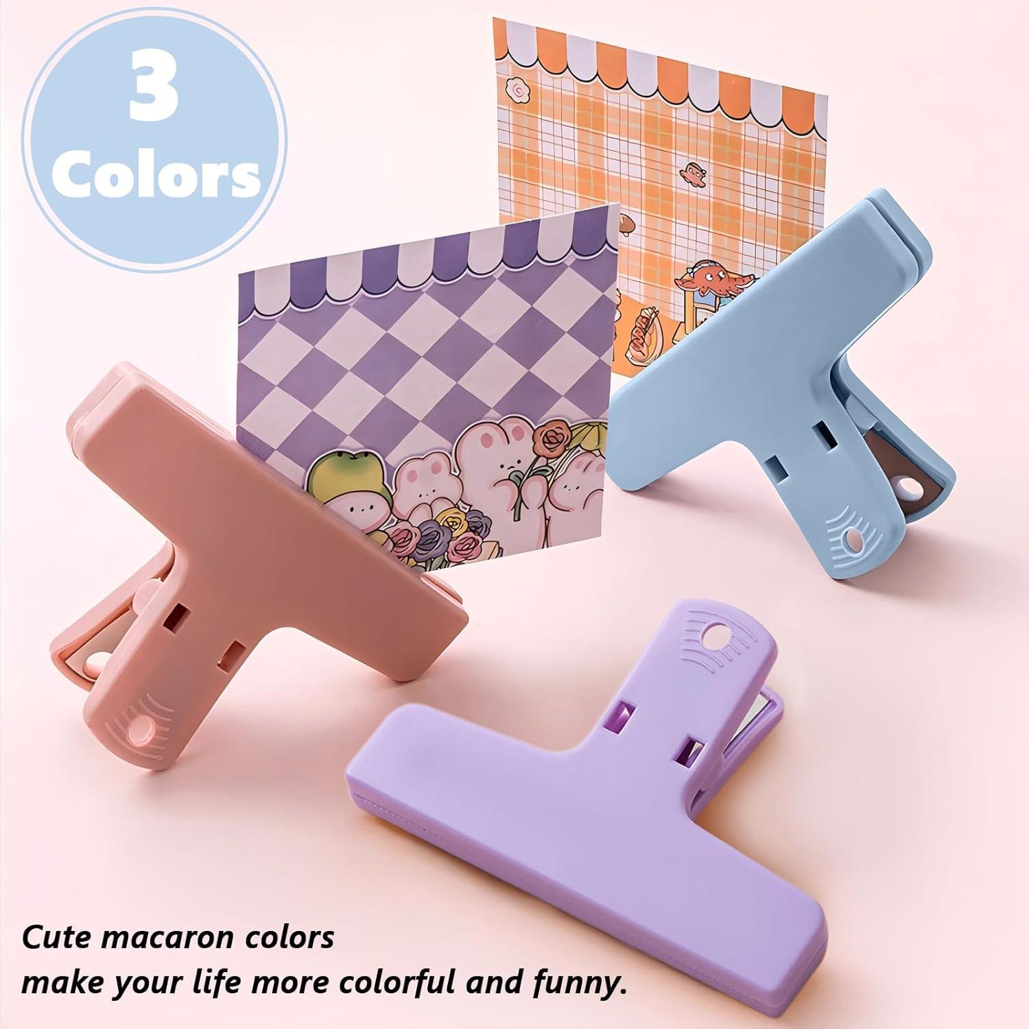 Paquete de 12 Clips para Alimentos Teackbd Colores Macaron