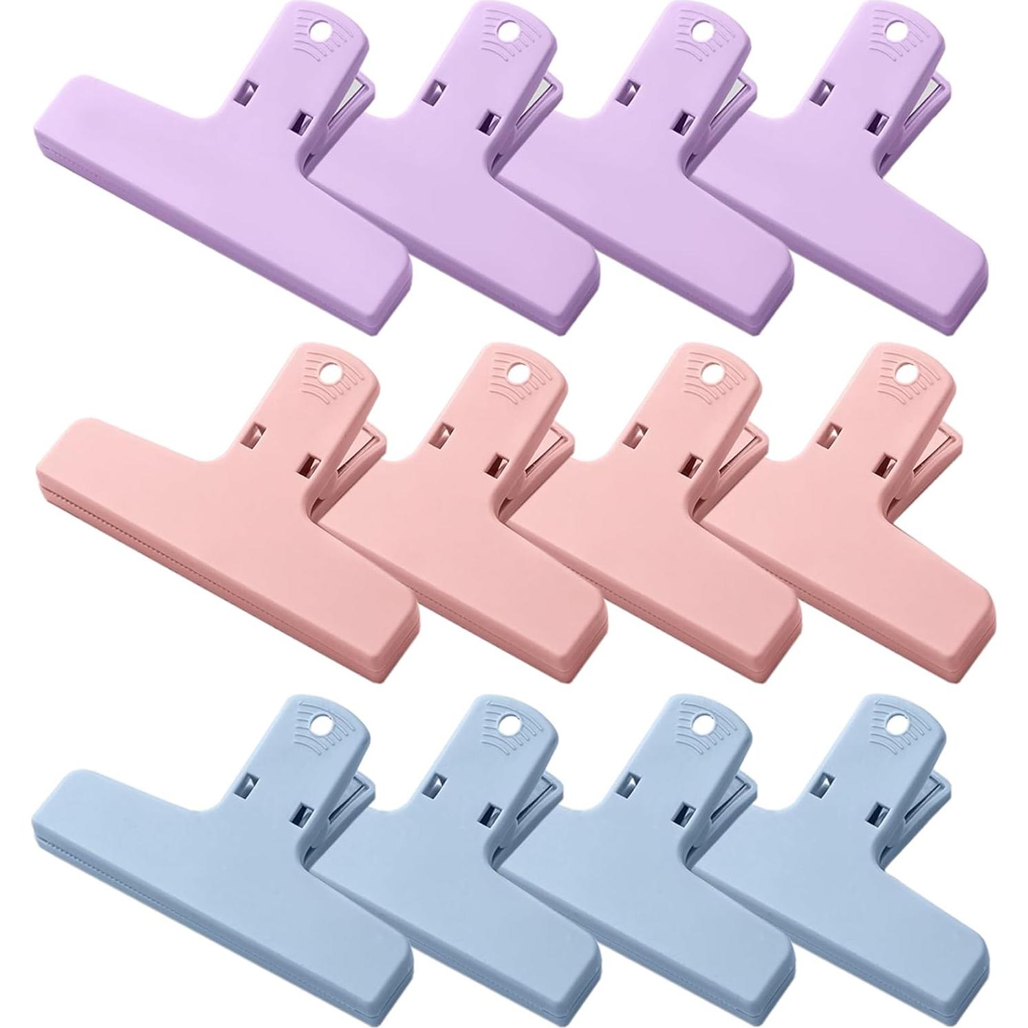 Paquete de 12 Clips para Alimentos Teackbd Colores Macaron