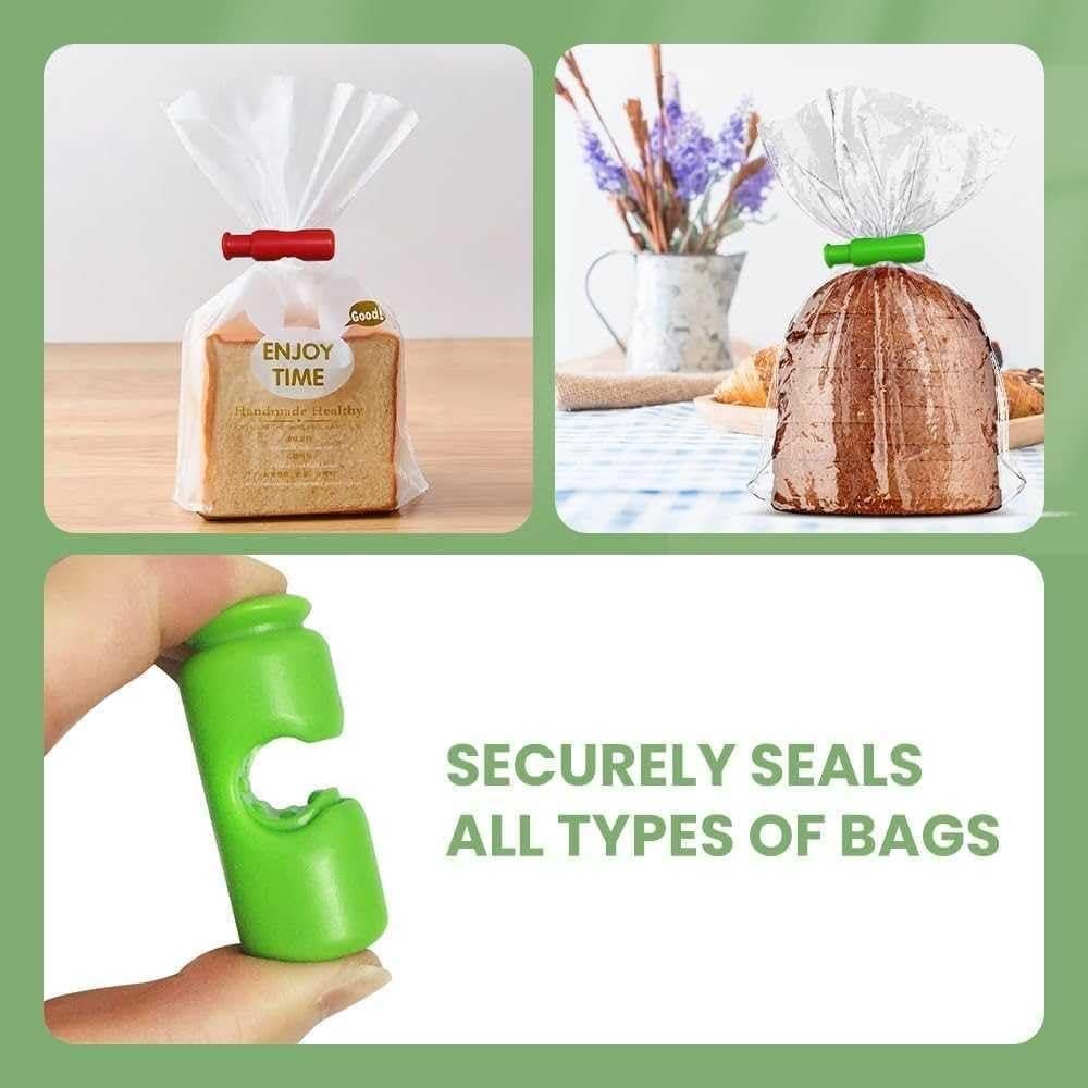 12 Clips para Bolsas de Alimentos HINNVCL - Selladores de Frescura