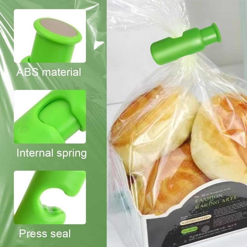 12 Clips para Bolsas de Alimentos HINNVCL - Selladores de Frescura