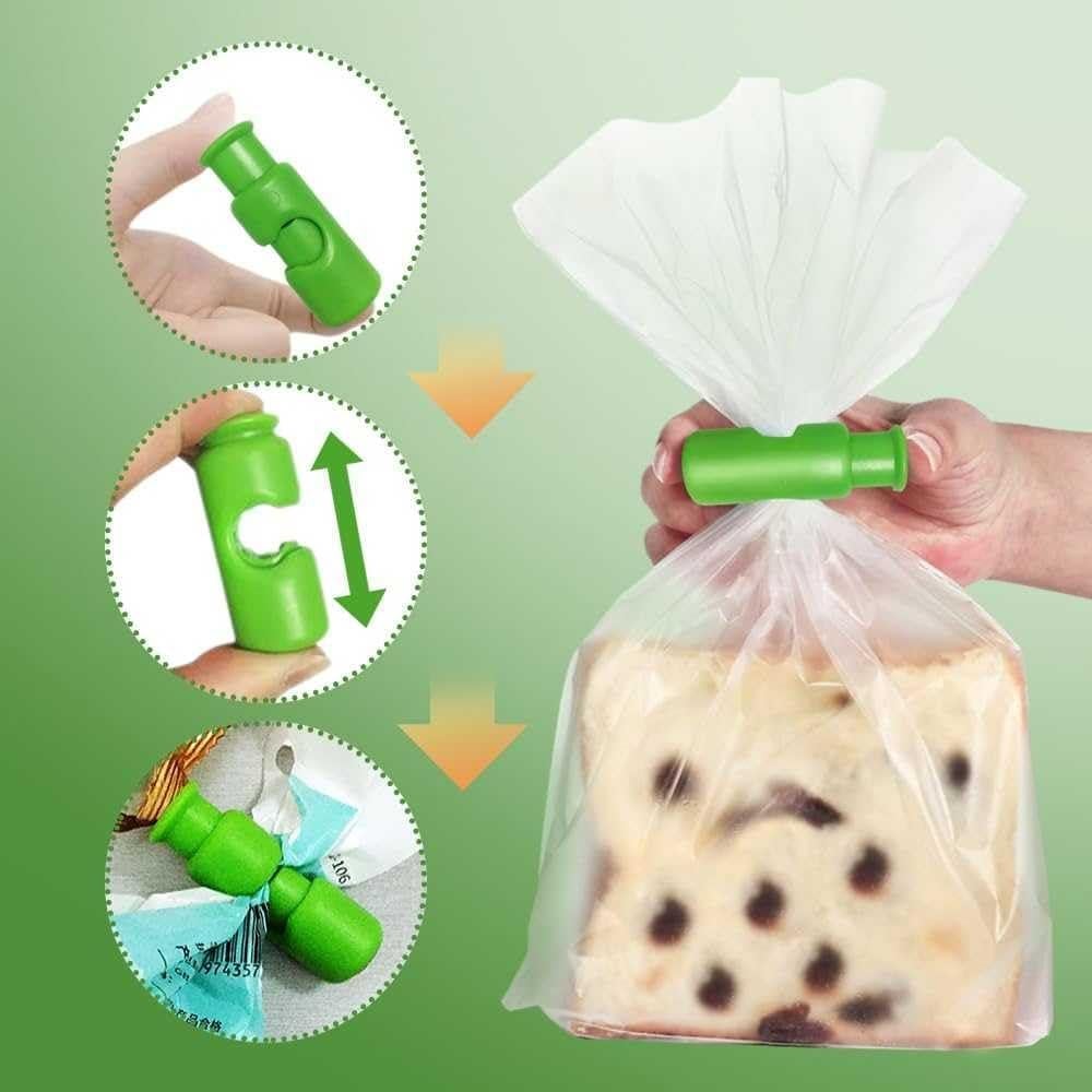 12 Clips para Bolsas de Alimentos HINNVCL - Selladores de Frescura
