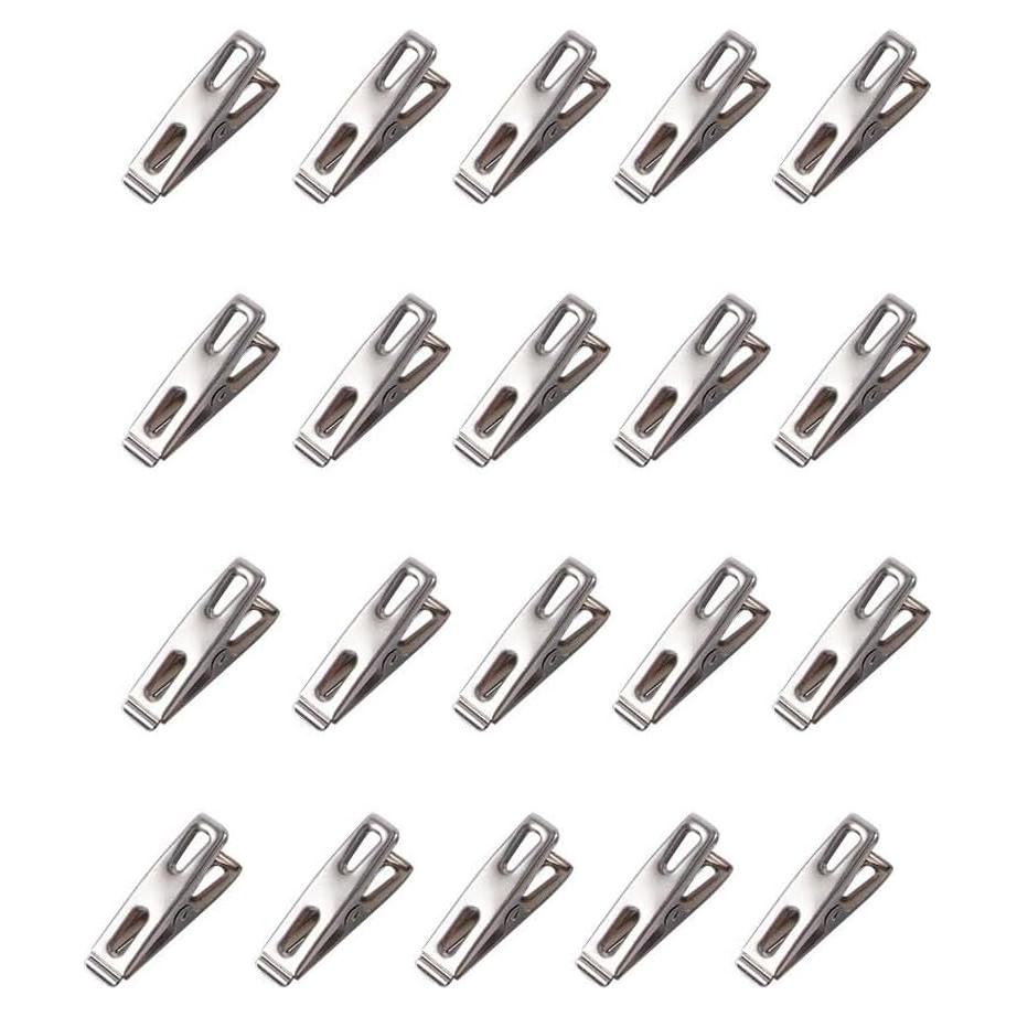 20 Clips de Metal para Ropa Kopida - Pinzas Reutilizables