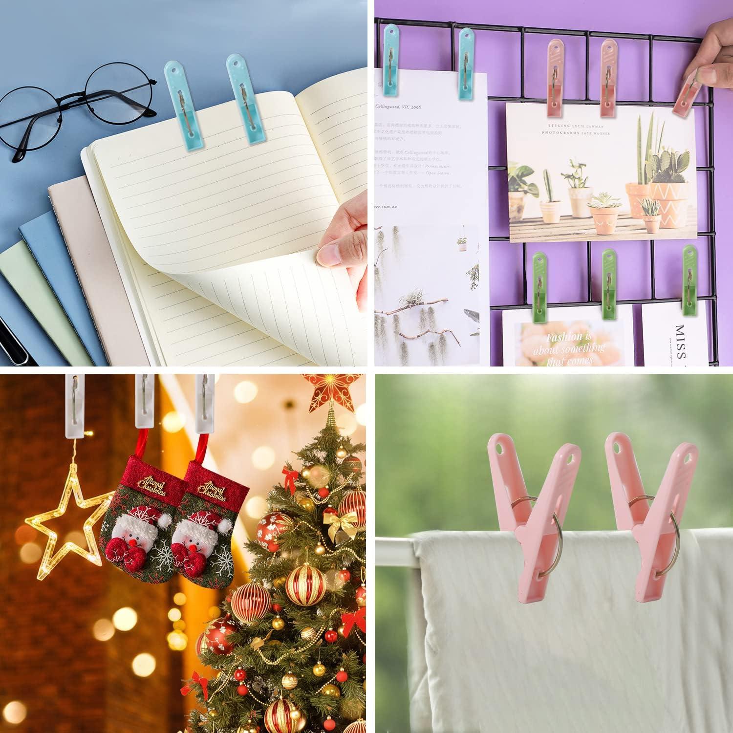 Paquete de 48 Pinzas de Ropa SYXUPUMI Multicolor 60mm