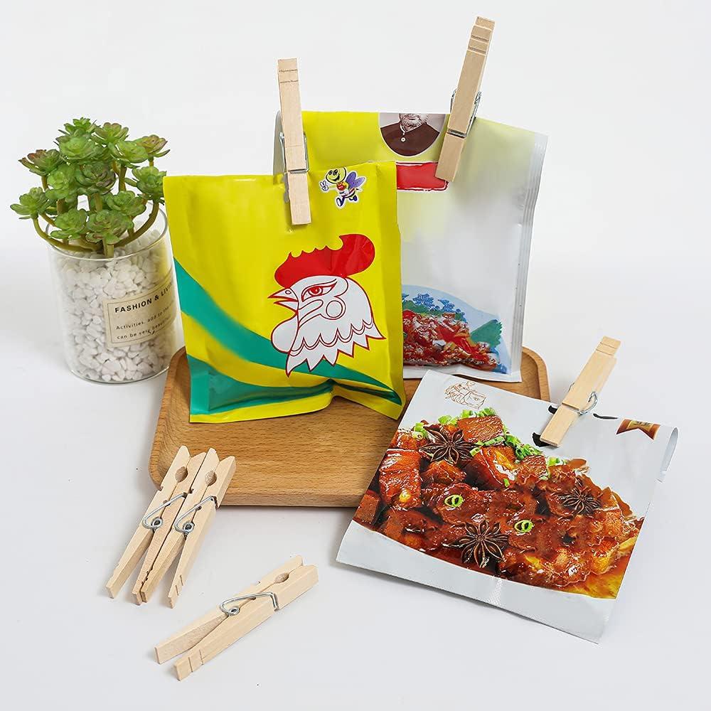 Pinzas de Ropa de Madera Suptilics 100 Pcs 8,89 cm