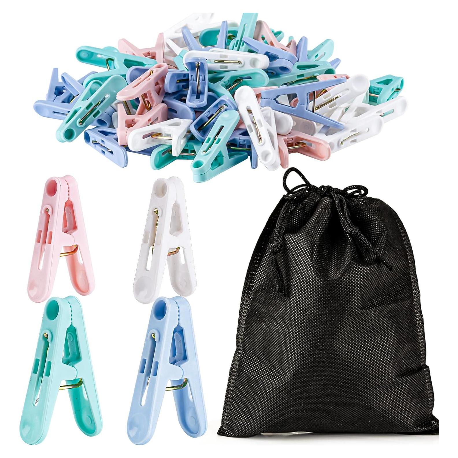 Pinzas de Plástico Coloridas 60 PCS 5,08 cm ZYB22