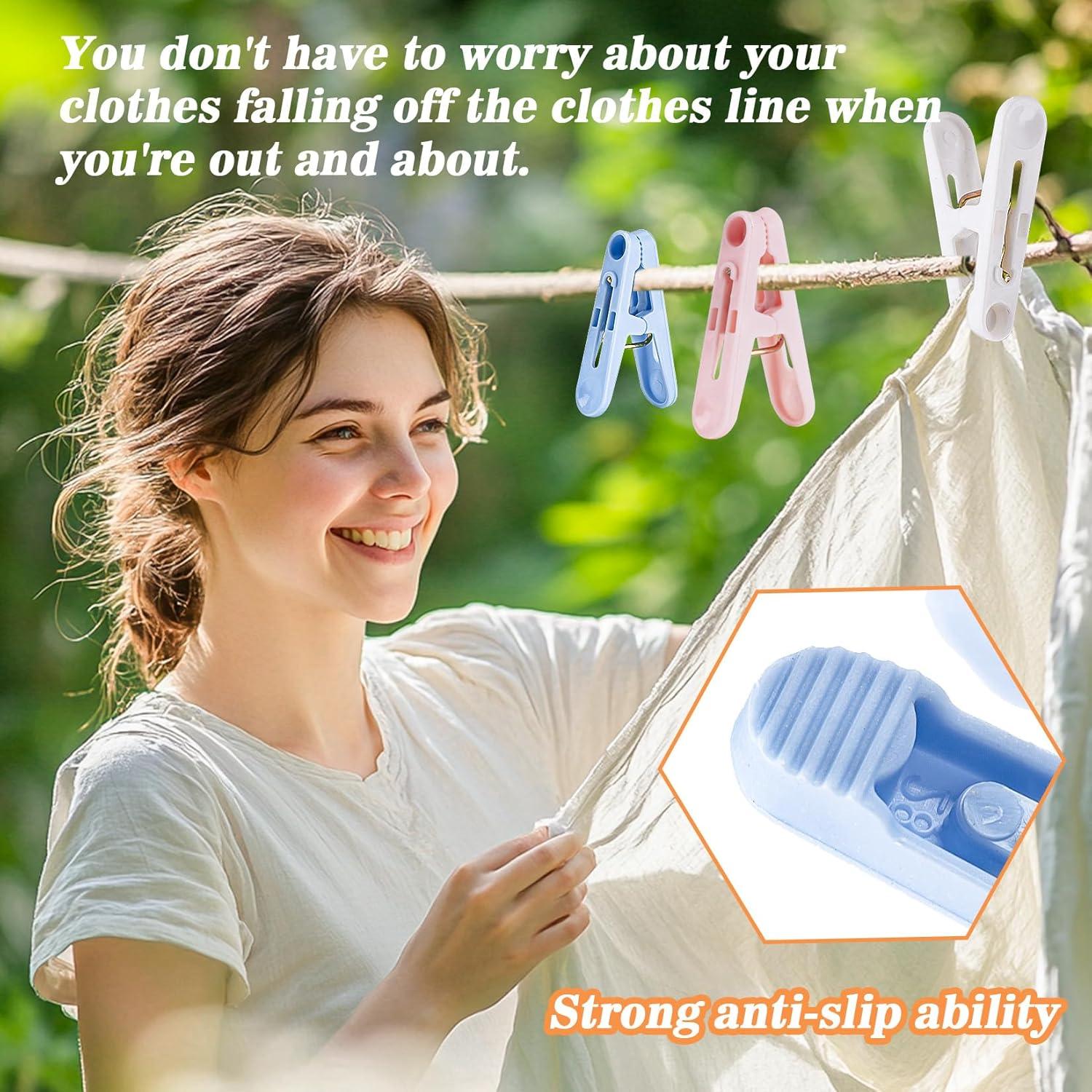 Pinzas de Plástico Coloridas 60 PCS 5,08 cm ZYB22