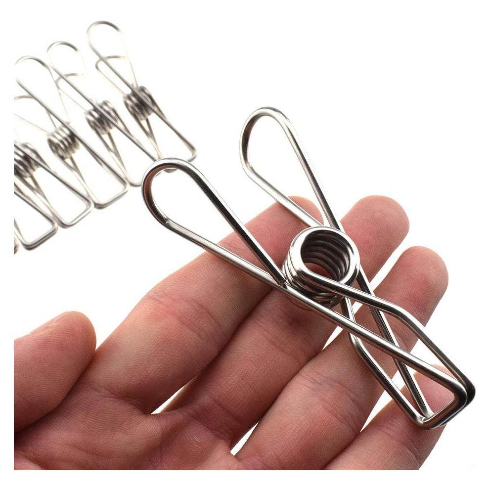 Pinzas de Ropa HAHIYO Acero Inoxidable 14 Piezas 8,64 cm