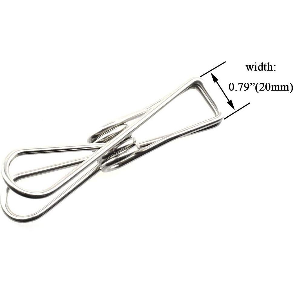 Pinzas de Ropa HAHIYO Acero Inoxidable 14 Piezas 8,64 cm