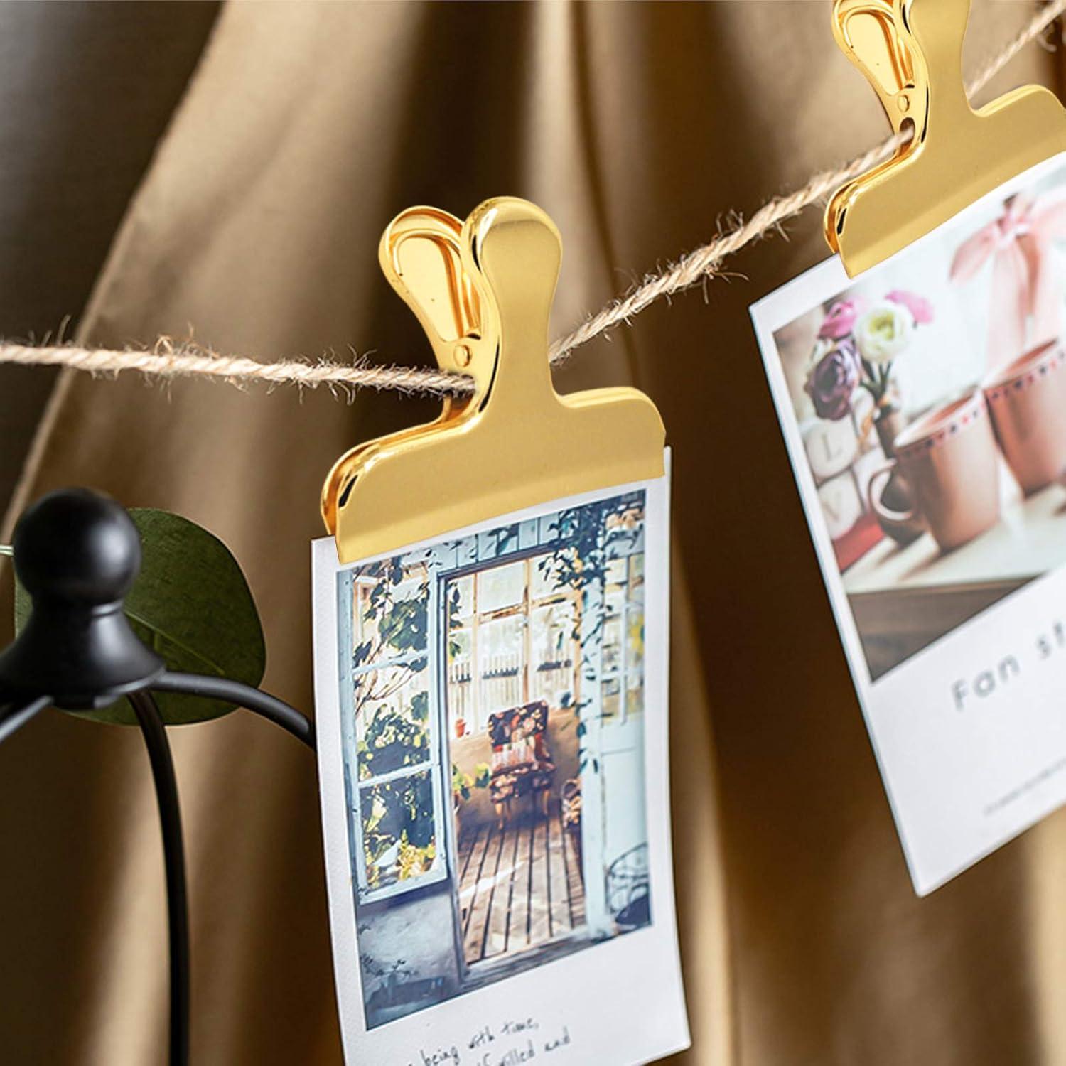 Juego de 8 Clips de Bolsa SourceTon Acero Inoxidable Dorado