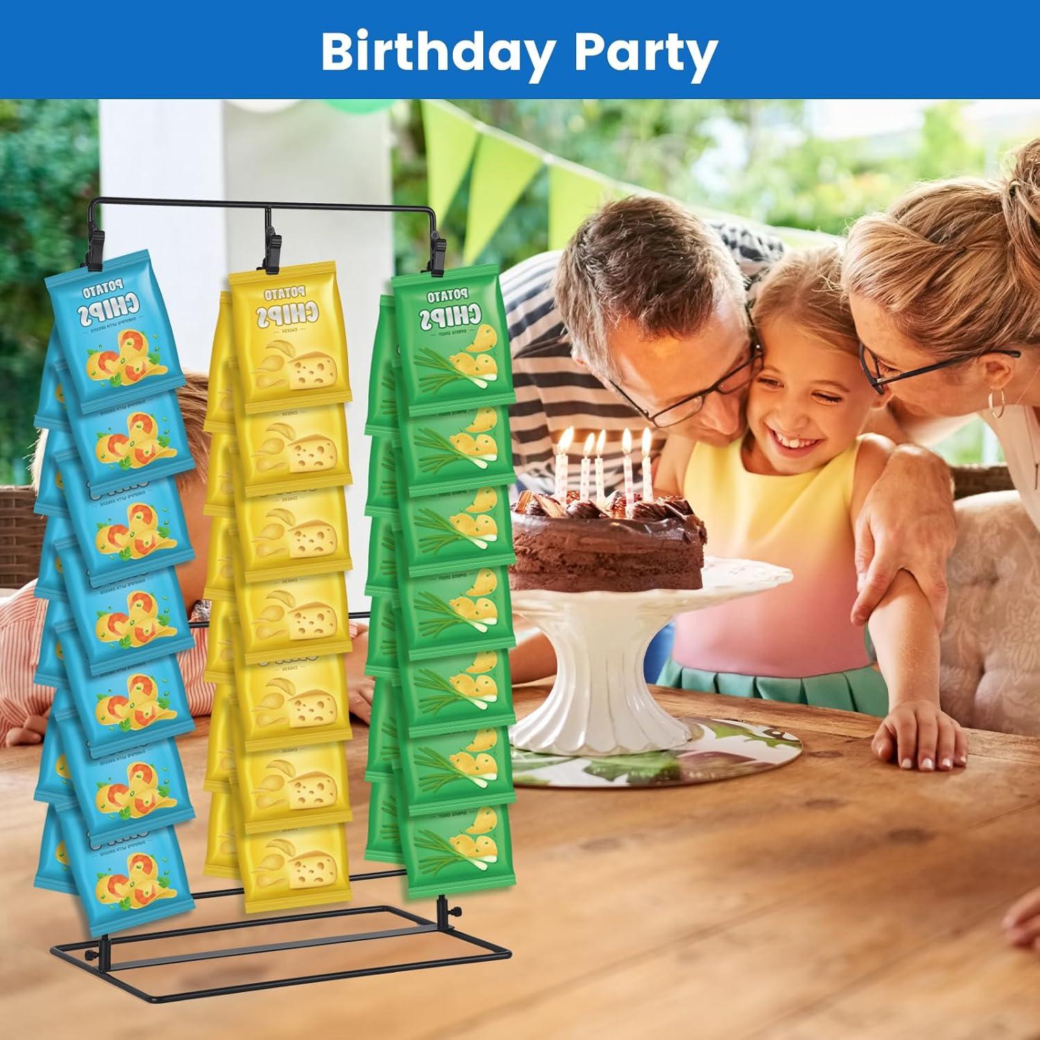 Soporte para Exhibición de Papas Tongyuyan 3 Filas 45 Clips