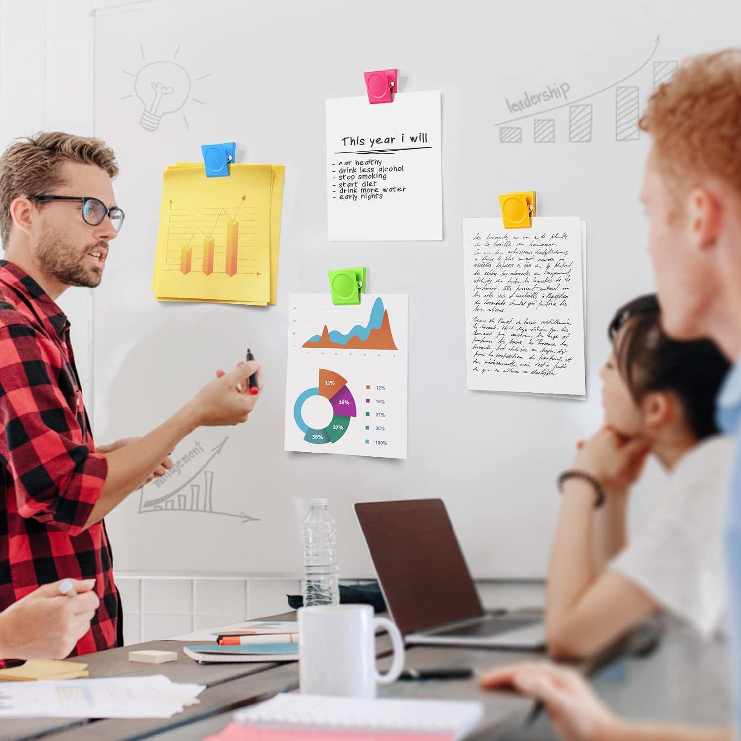 Paquete de 8 imanes de nevera DIYSELF multicolor fuertes