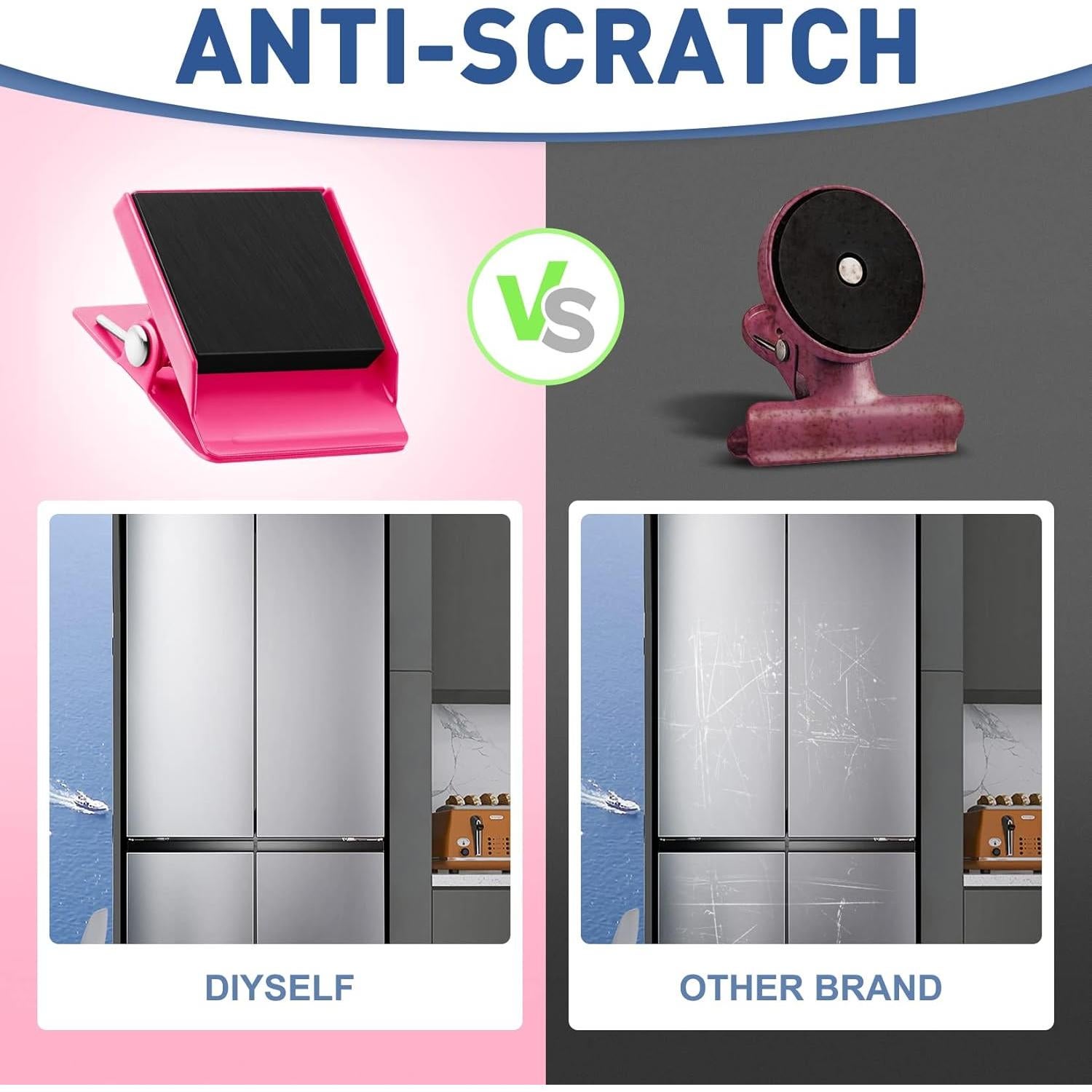 Paquete de 8 imanes de nevera DIYSELF multicolor fuertes