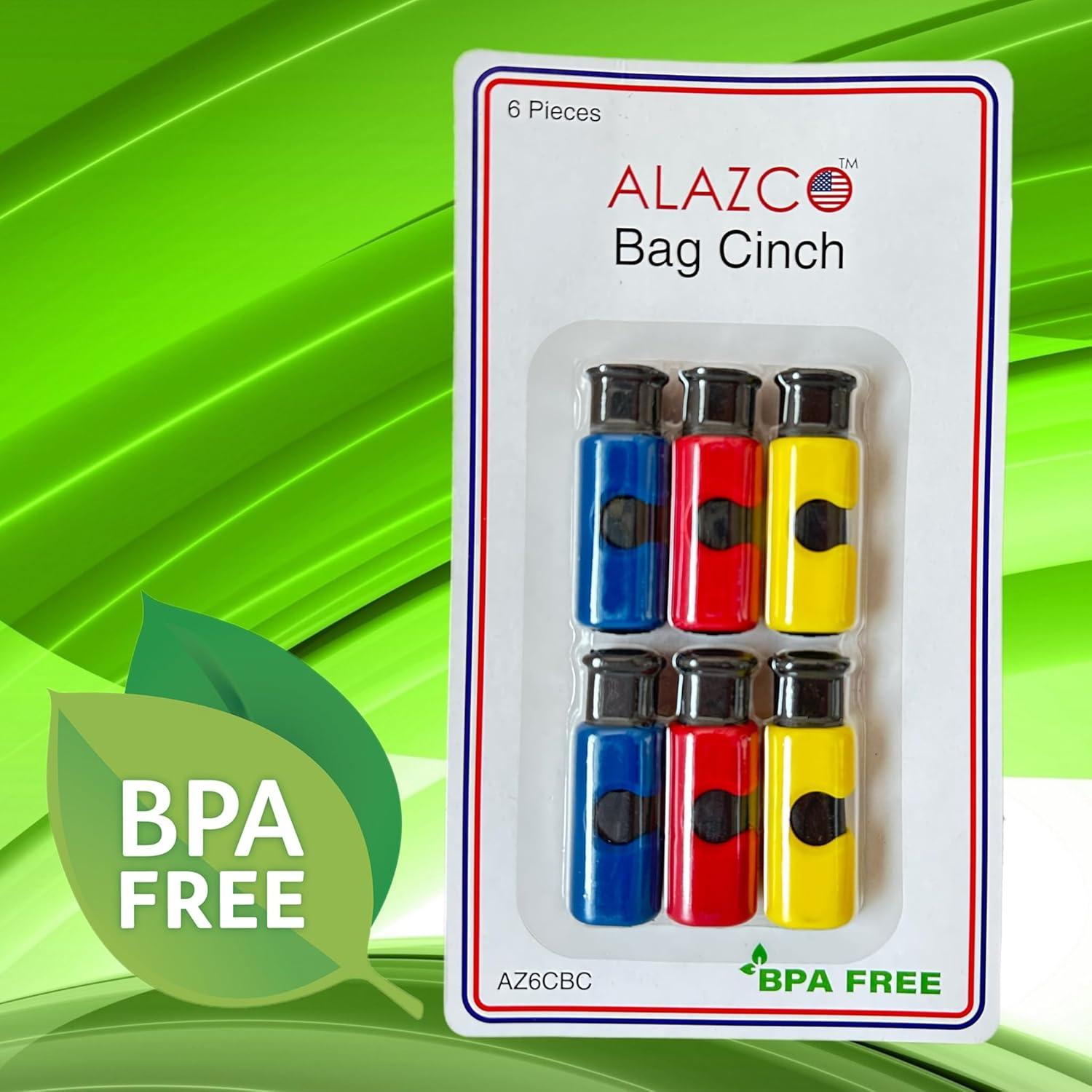 Set de 6 Clips para Bolsas ALAZCO Sin BPA Antideslizantes