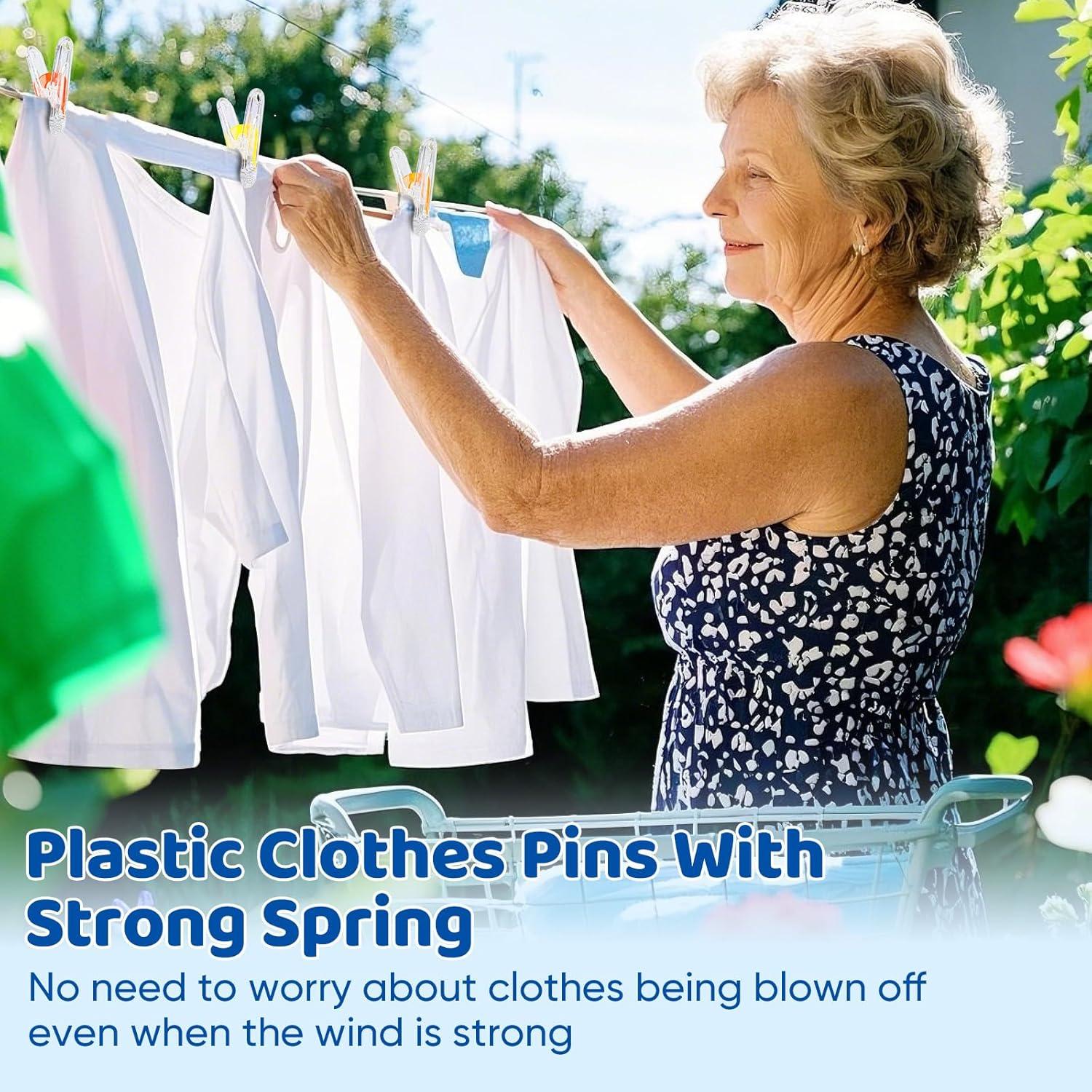 Pinzas de Plástico Gicare 24 Clips Multiusos 5,58 cm