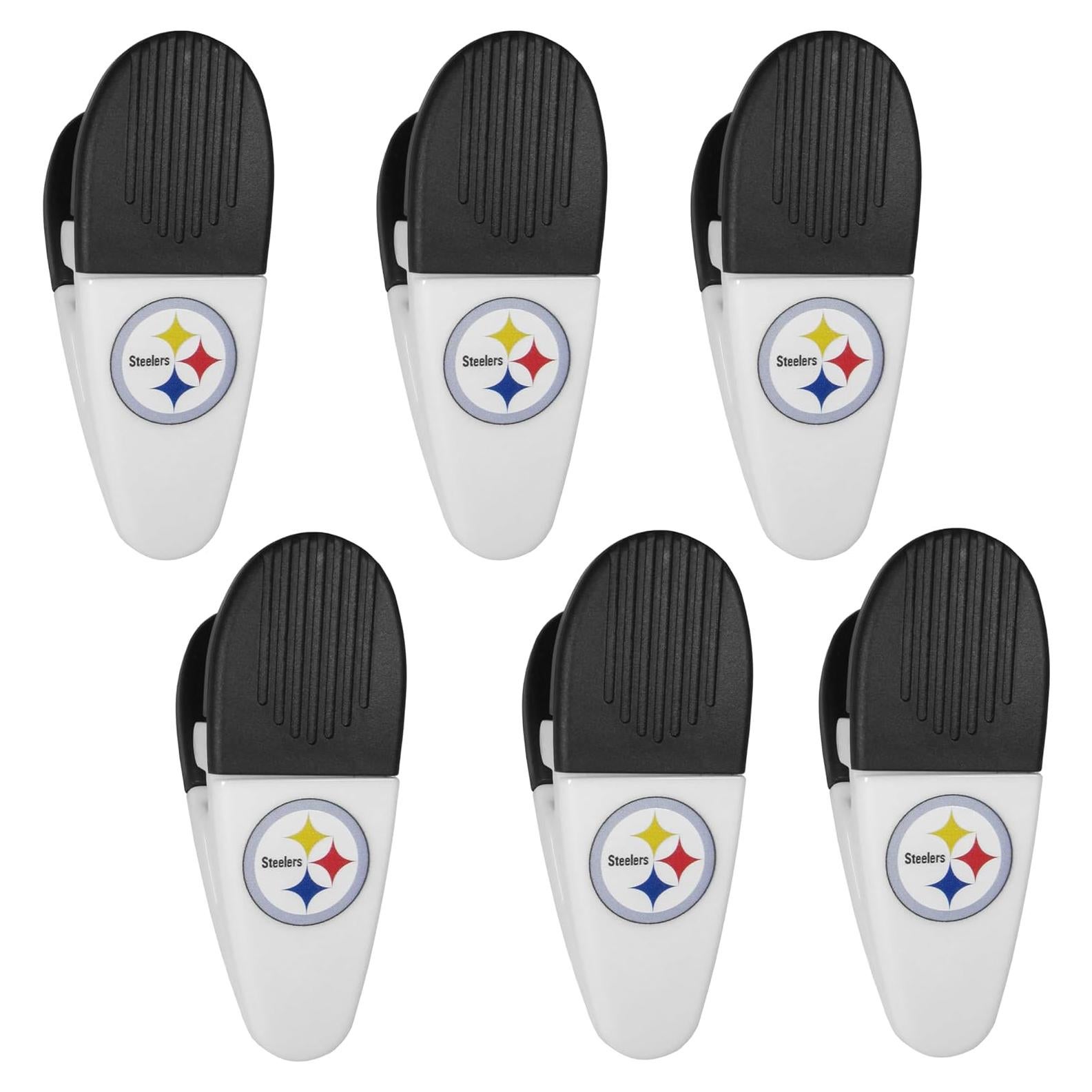 Clip Magnético para Papas NFL Pittsburgh Steelers 6pk Blanco