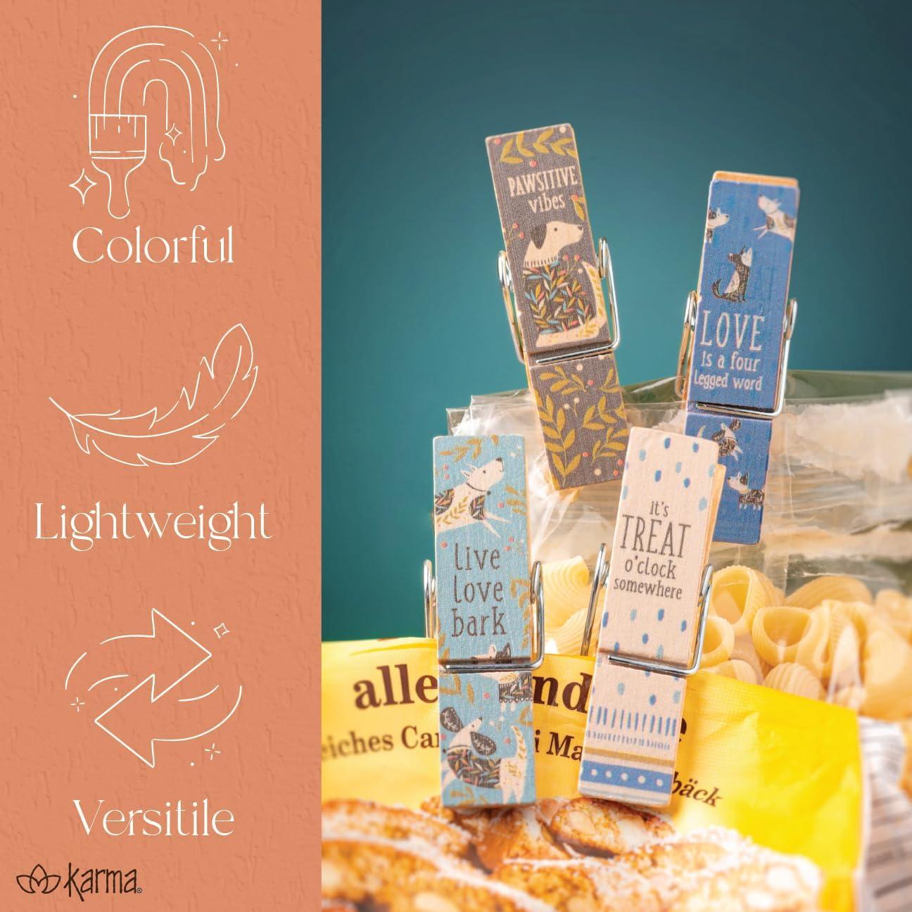 Clips para Bolsas Karma - Set de 4 - Diseño Flamenco