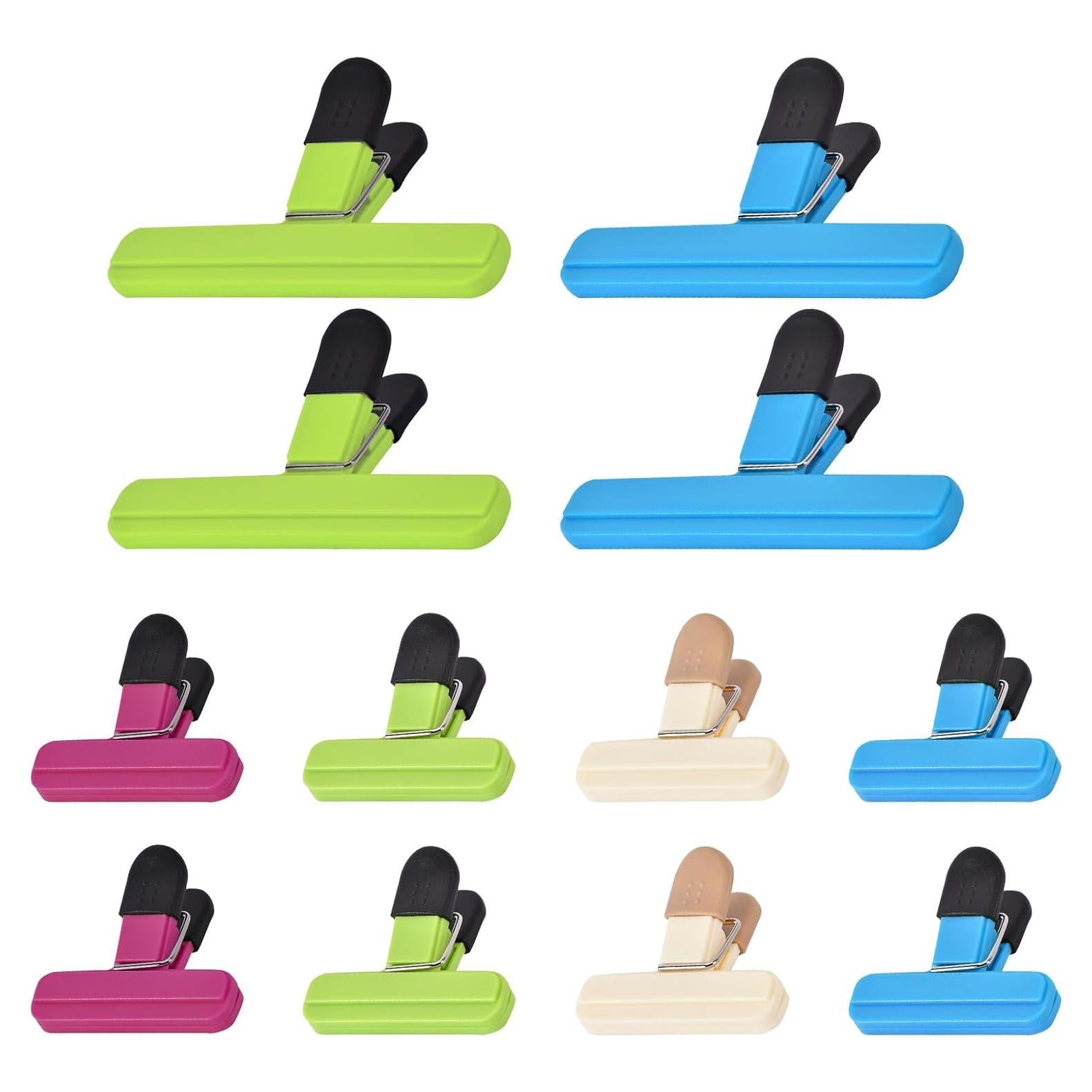 12 Clips para Bolsas Zhtulck Herméticos para Alimentos