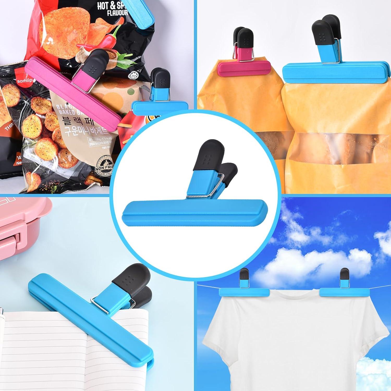 12 Clips para Bolsas Zhtulck Herméticos para Alimentos