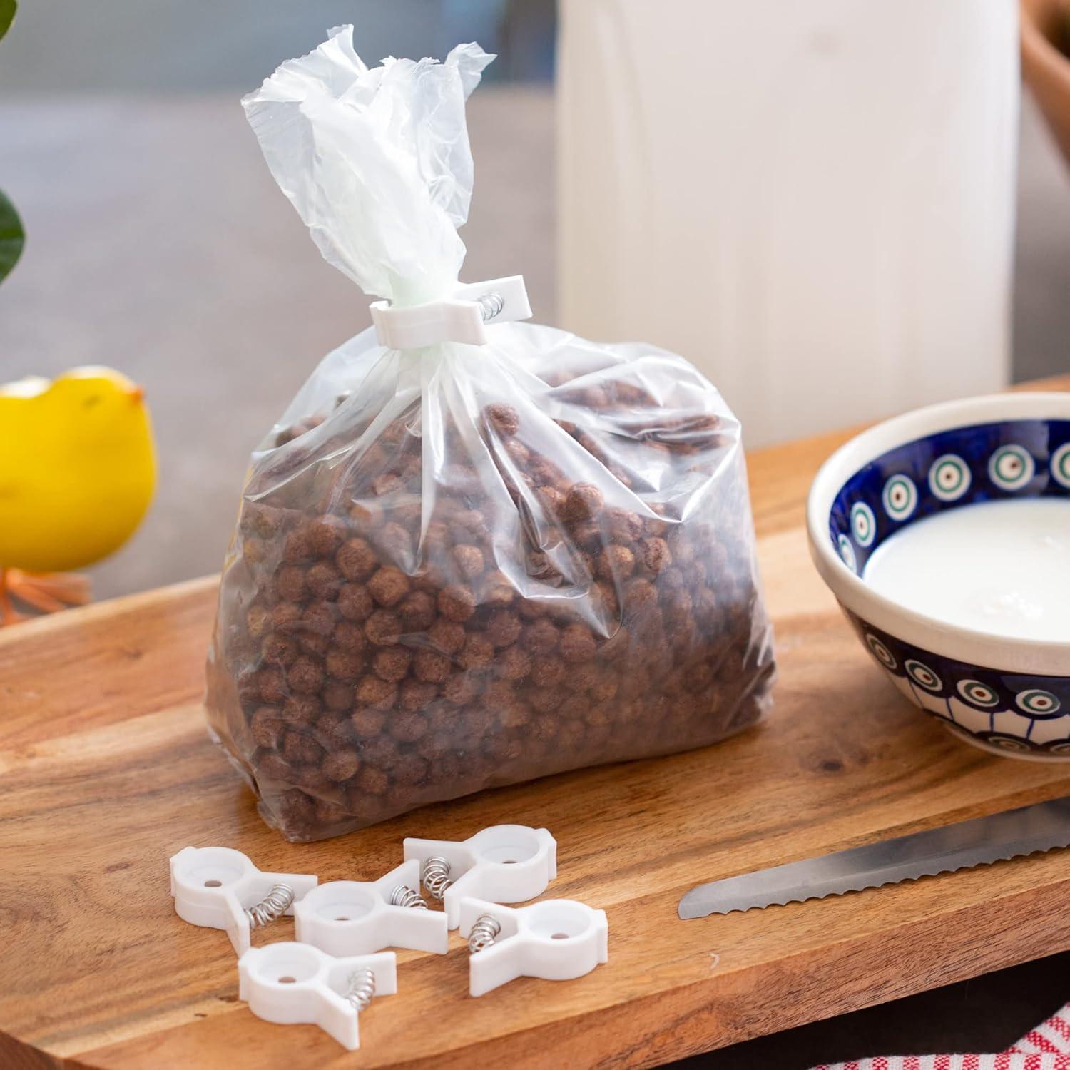 Set de 6 Clips de Pan y Bagel Chef Craft Select Blanco