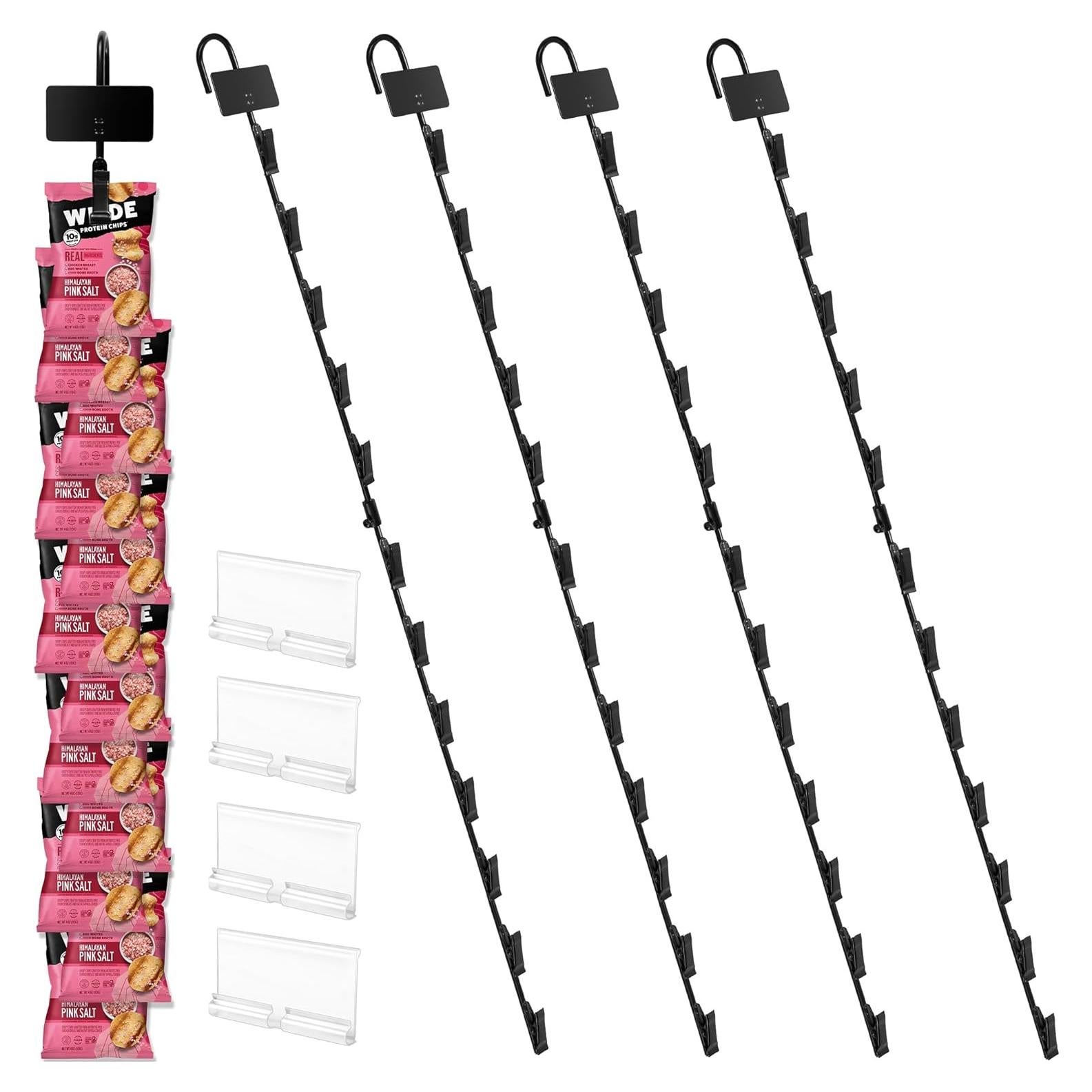 Tiras de Mercancías Colgantes Board2by 81 cm con 48 Clips