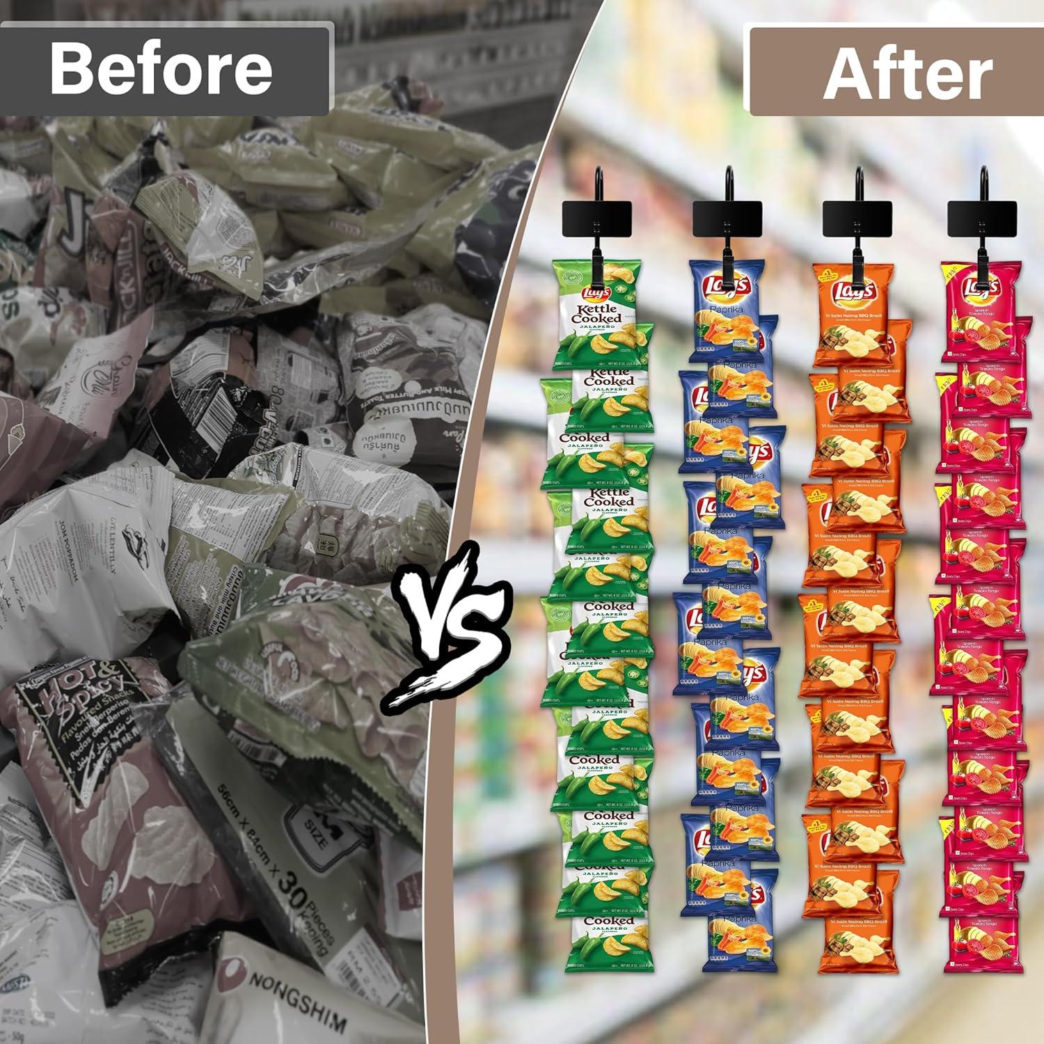 Tiras de Mercancías Colgantes Board2by 81 cm con 48 Clips