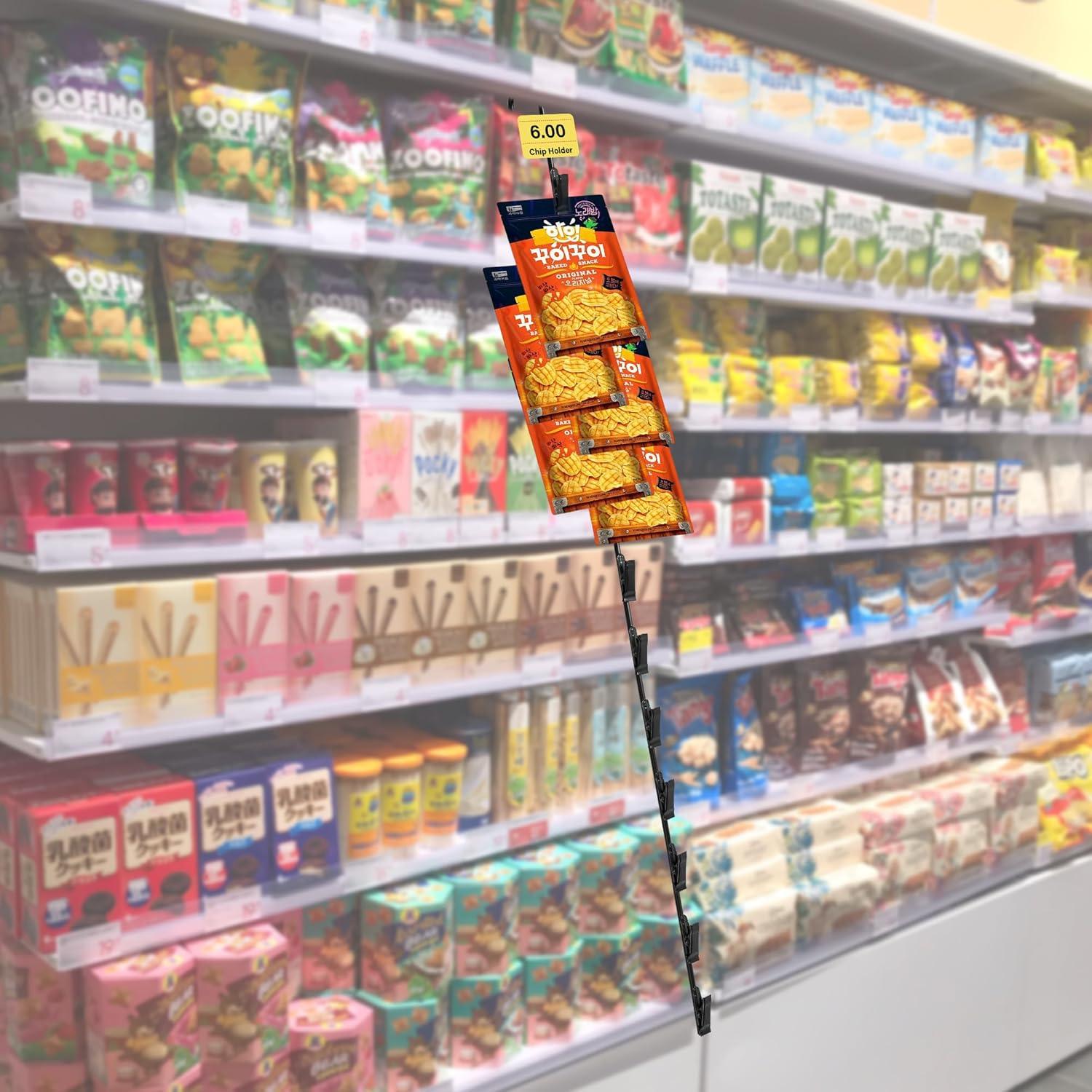 Tiras de Mercancías Colgantes Board2by 81 cm con 48 Clips