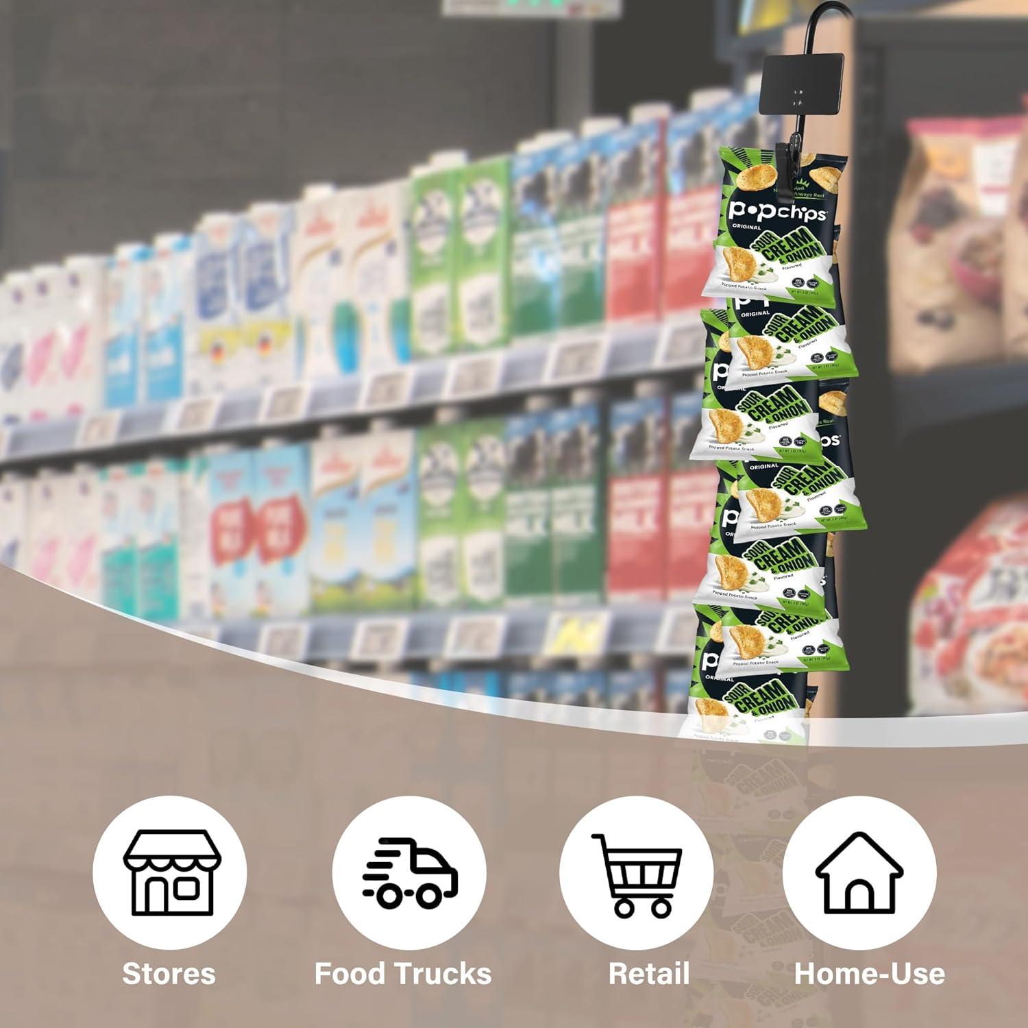 Tiras de Mercancías Colgantes Board2by 81 cm con 48 Clips