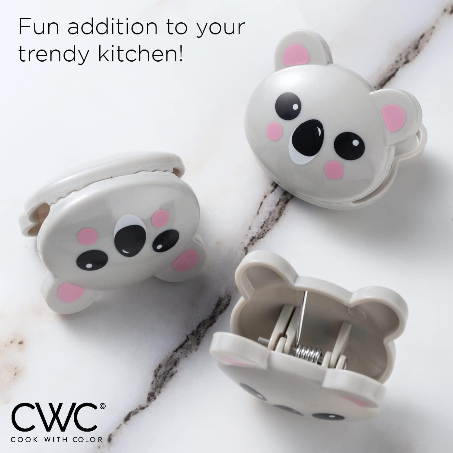 Pinzas para Bolsas de Alimentos Cook with Color - Set de 10 Koala